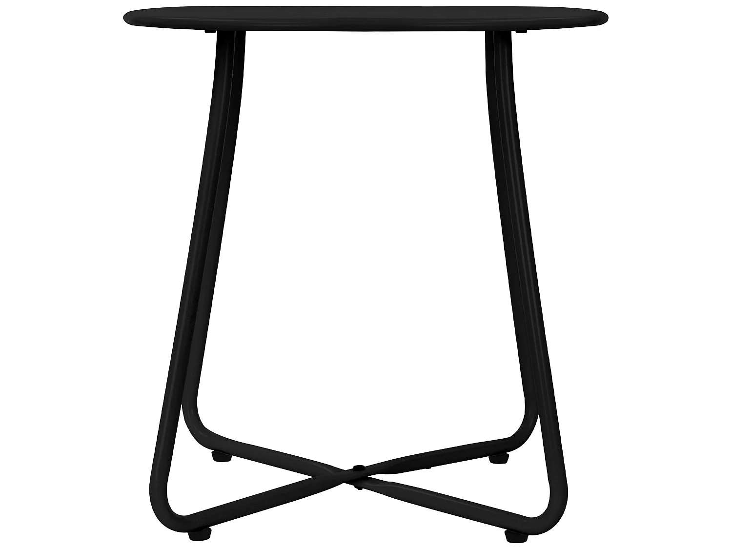 Table basse en métal noir table d`appoint ronde table de chevet de salon/jardin