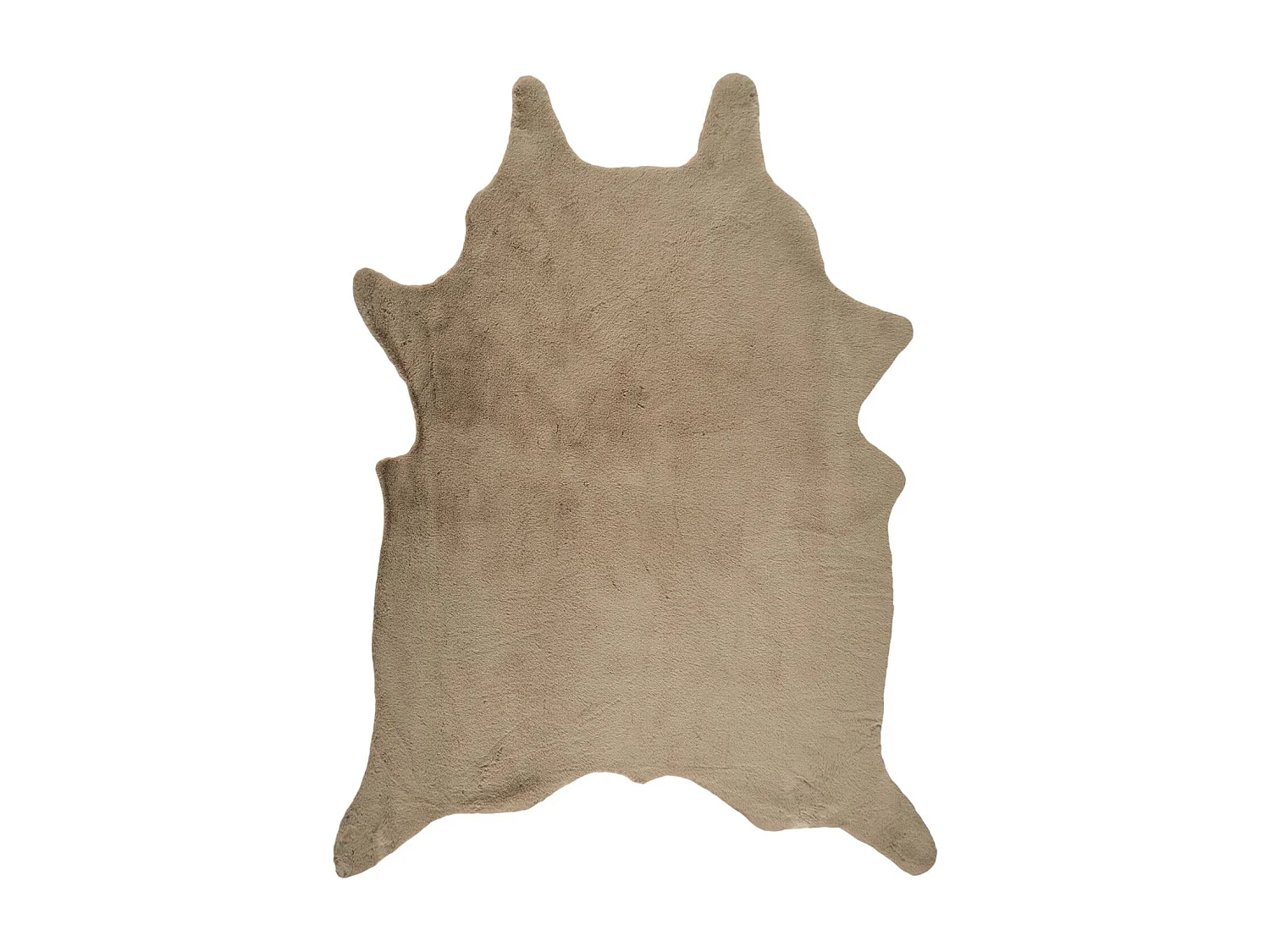 Tapis Taupe Fourr Forme Animal 120x158cm
