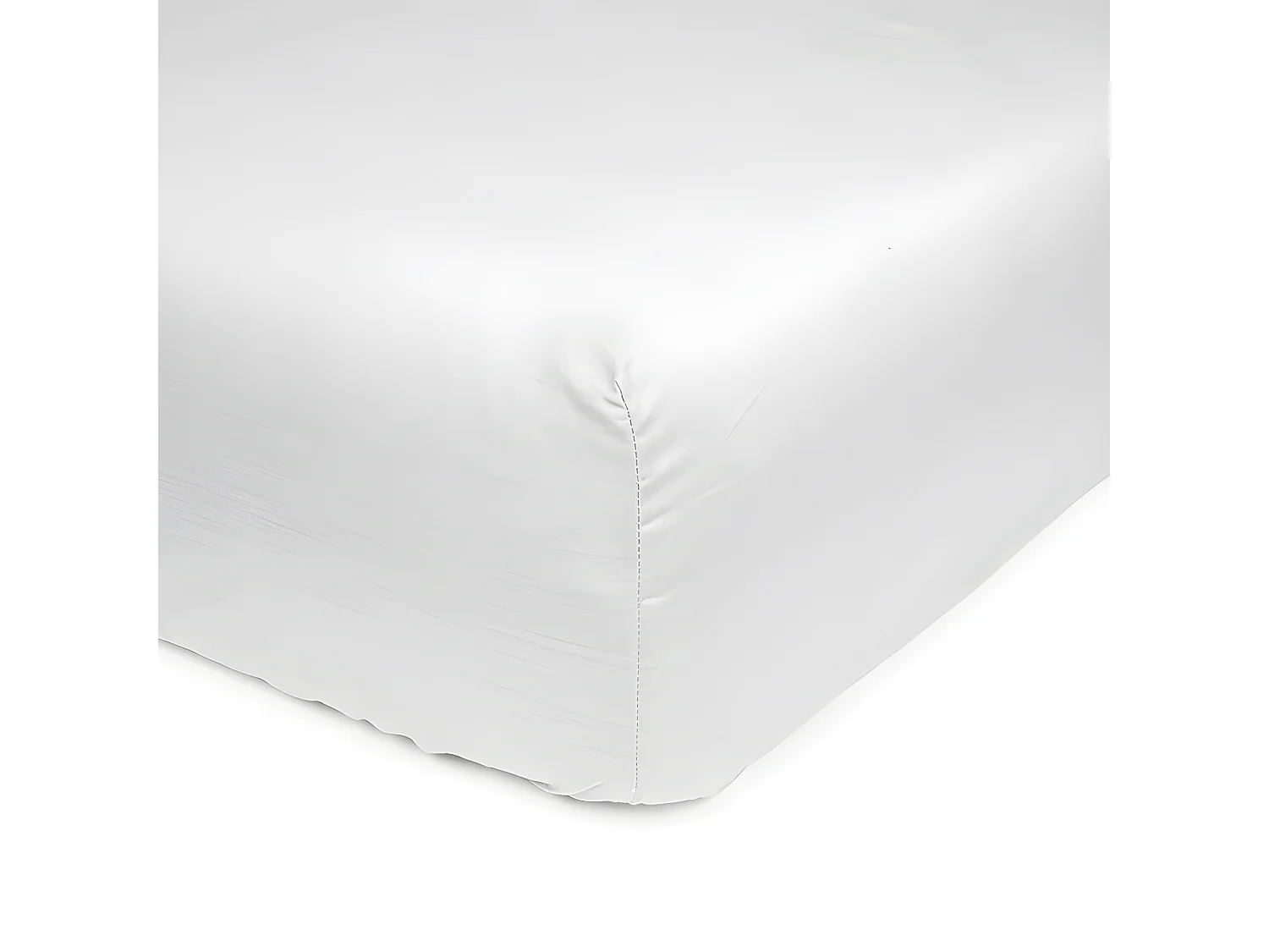 Drap-housse 100% coton. Dans des couleurs unies. 150x200cm Blanc