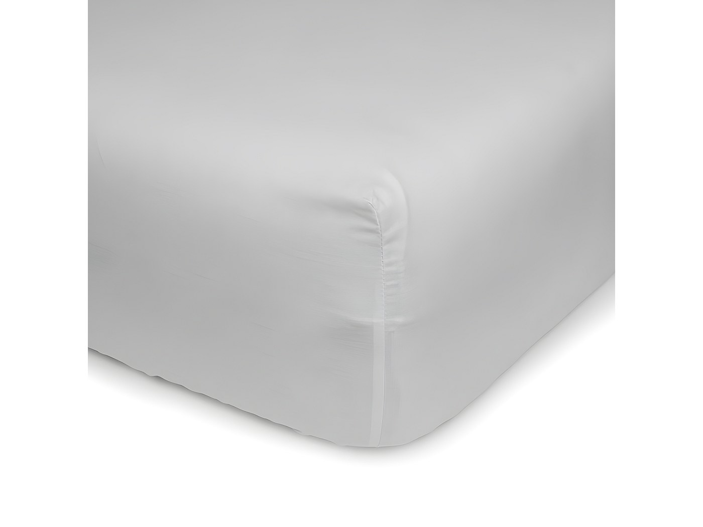 Lenzuola Sotto Con Angoli In 100% Cotone In Tinta Unita Singolo Bianco