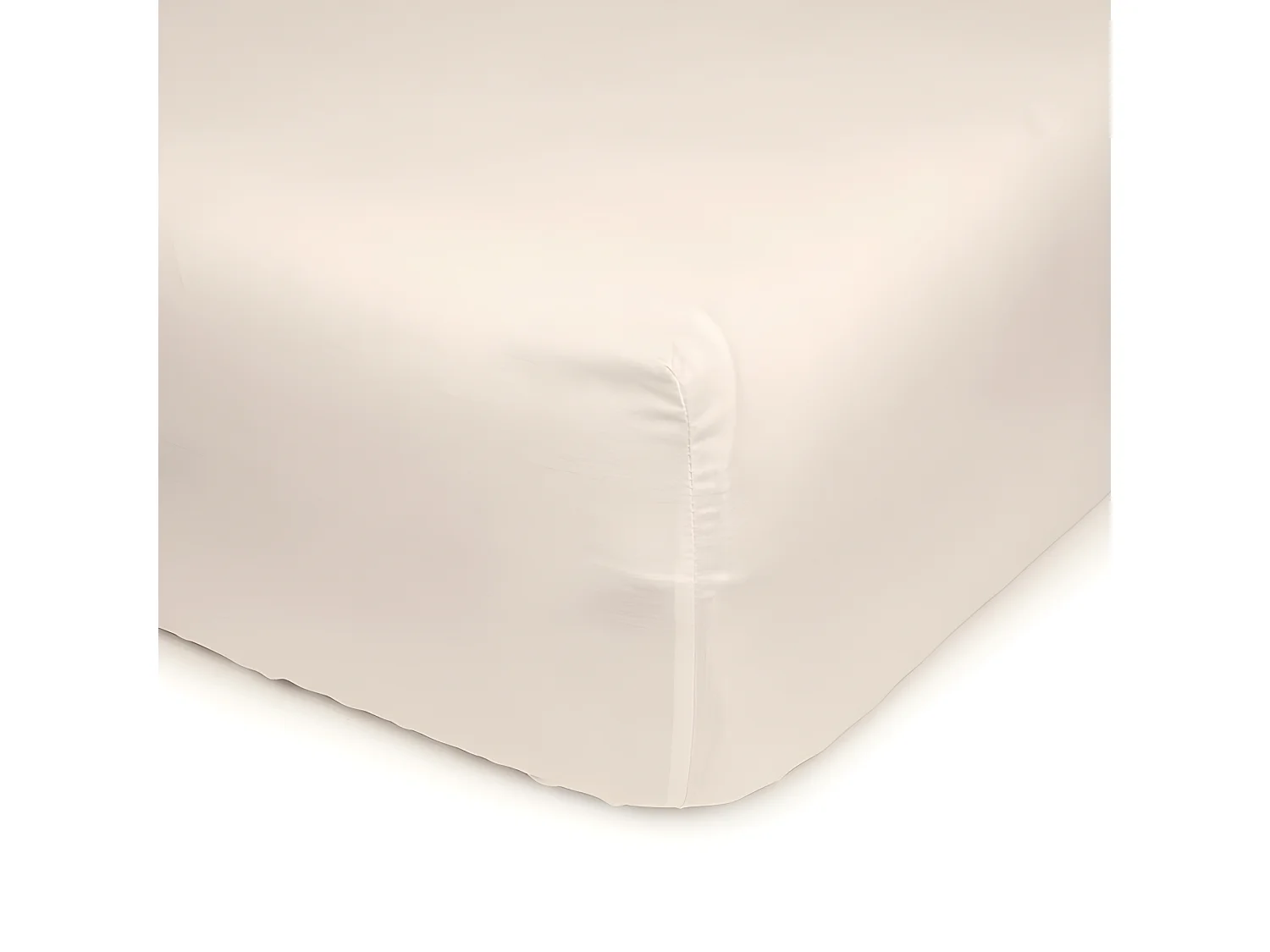 Drap-housse 100% coton. Dans des couleurs unies. 180x200cm Beige