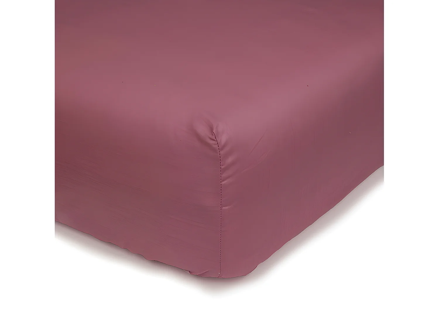 Hoeslaken van 100% katoen. In effen kleuren. 80x200cm Granaat