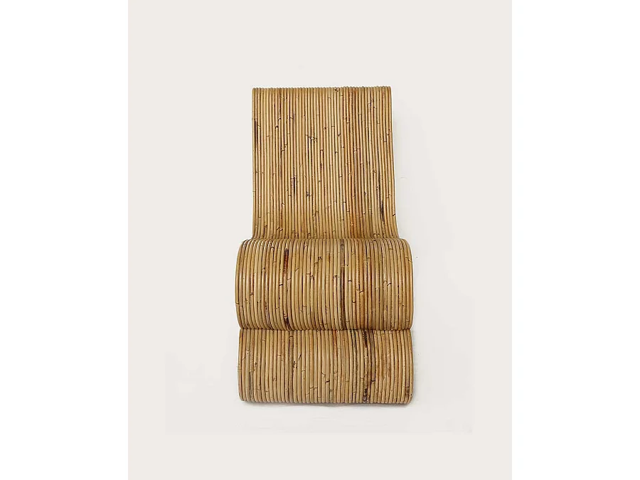 Diu - Fauteuil design en rotin tressé