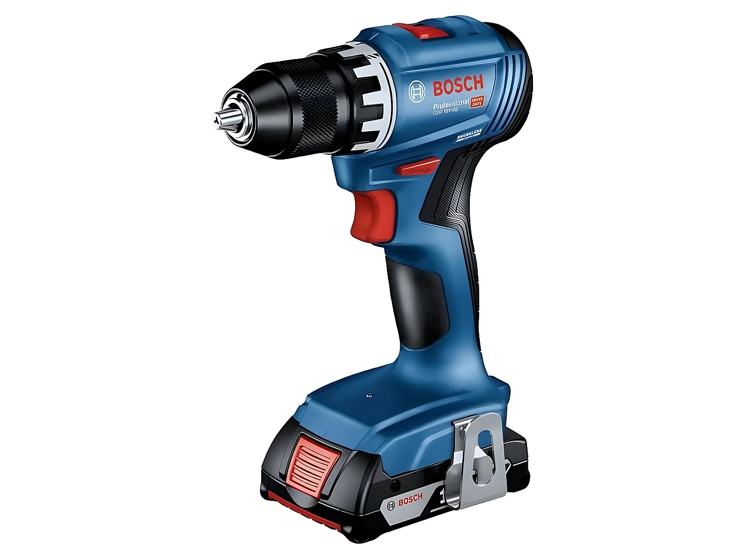 Perceuse-visseuse Bosch professional GSR 18V + 2 batteries 2,0Ah + chargeur + 82 pieces, en L-Case