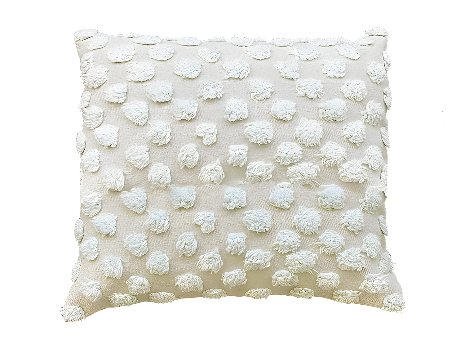 Housse de coussin en coton Mevak 45x45 Bleu clair