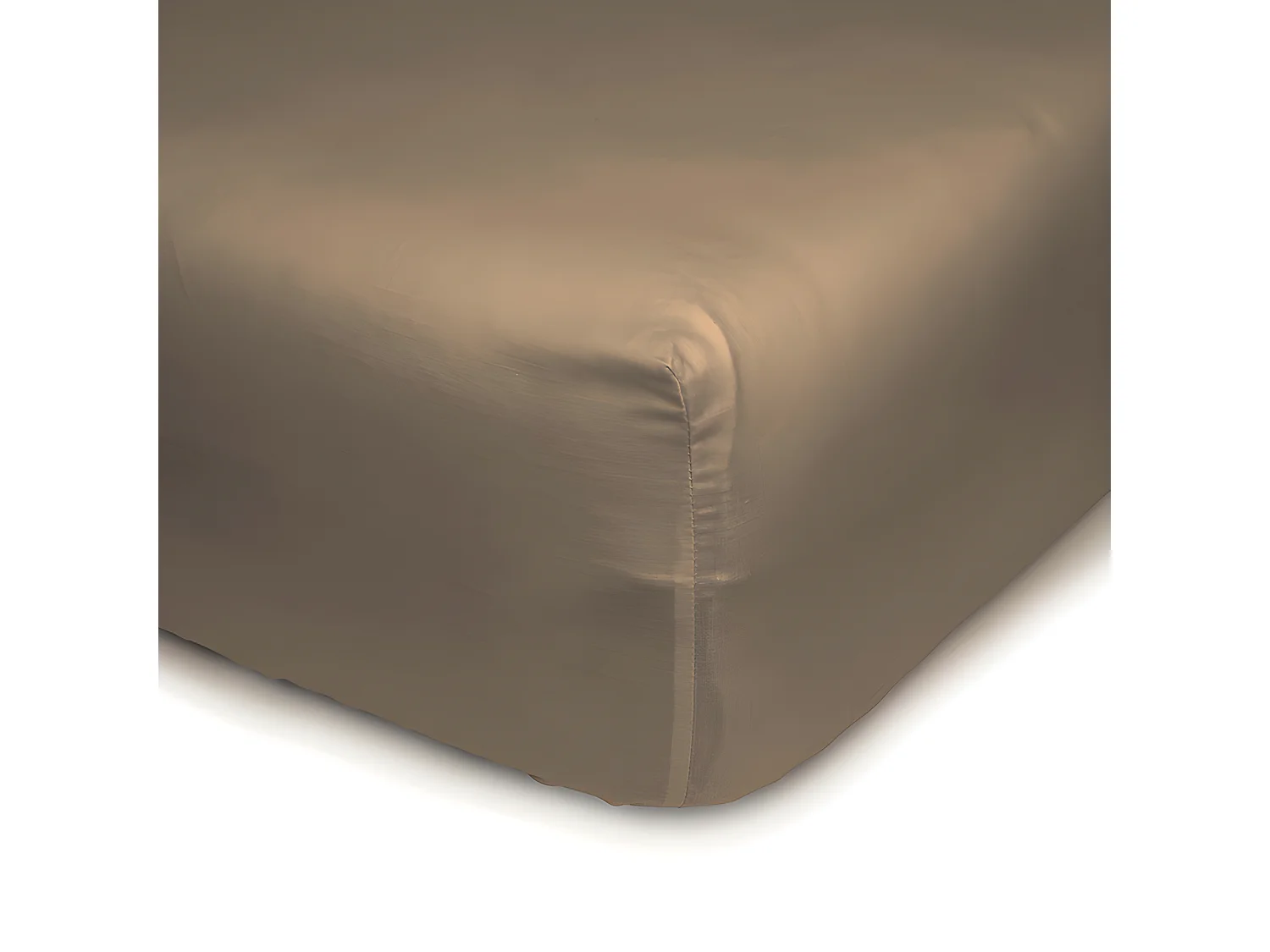 Hoeslaken van 100% katoen. In effen kleuren. 90x200cm Chocolade