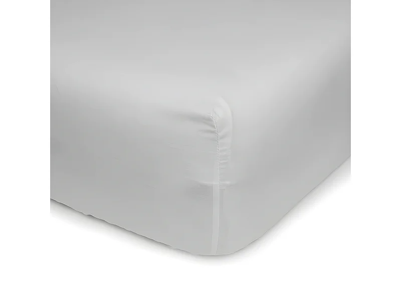 Drap-housse polyester-coton 180x200cm