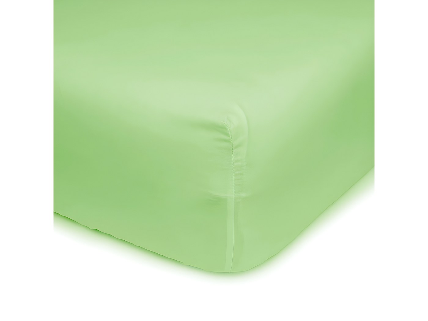Lenzuolo Con Angoli 50% Poliestere - 50% Cotone. In Tinta Unita 120x200cm Menta 88659903