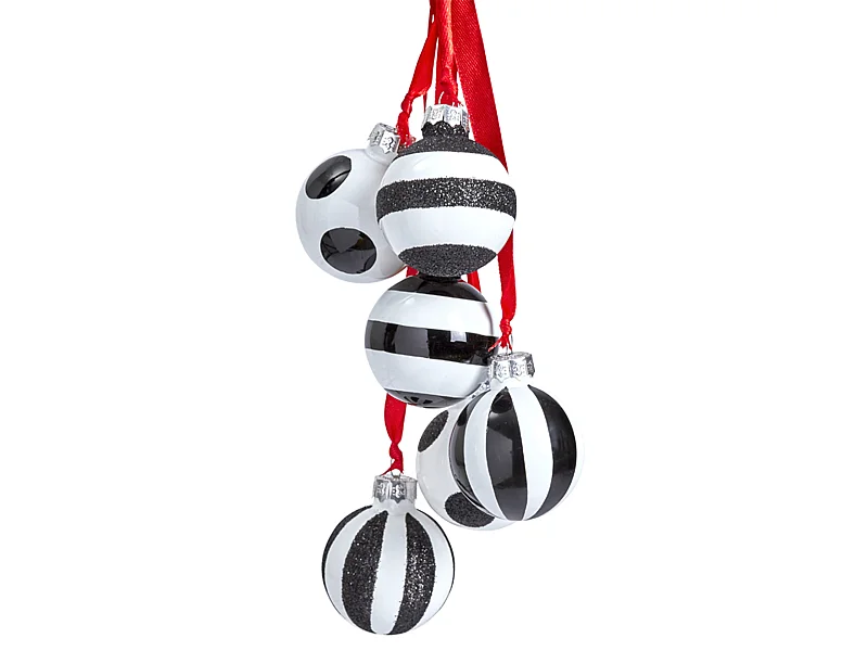 Boules de Noël à Motifs