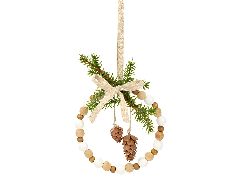 Suspension de Noël Circle en Bois