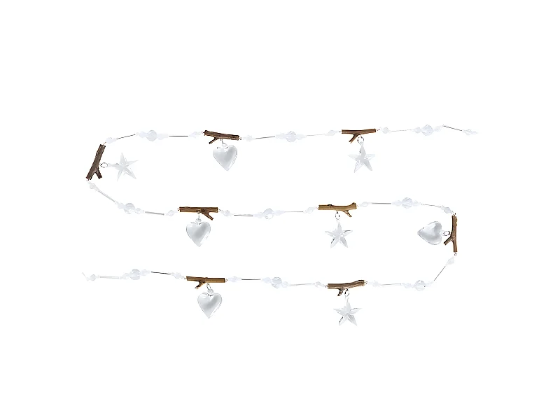 Guirlande de Coeurs et d'Étoiles - Transparent