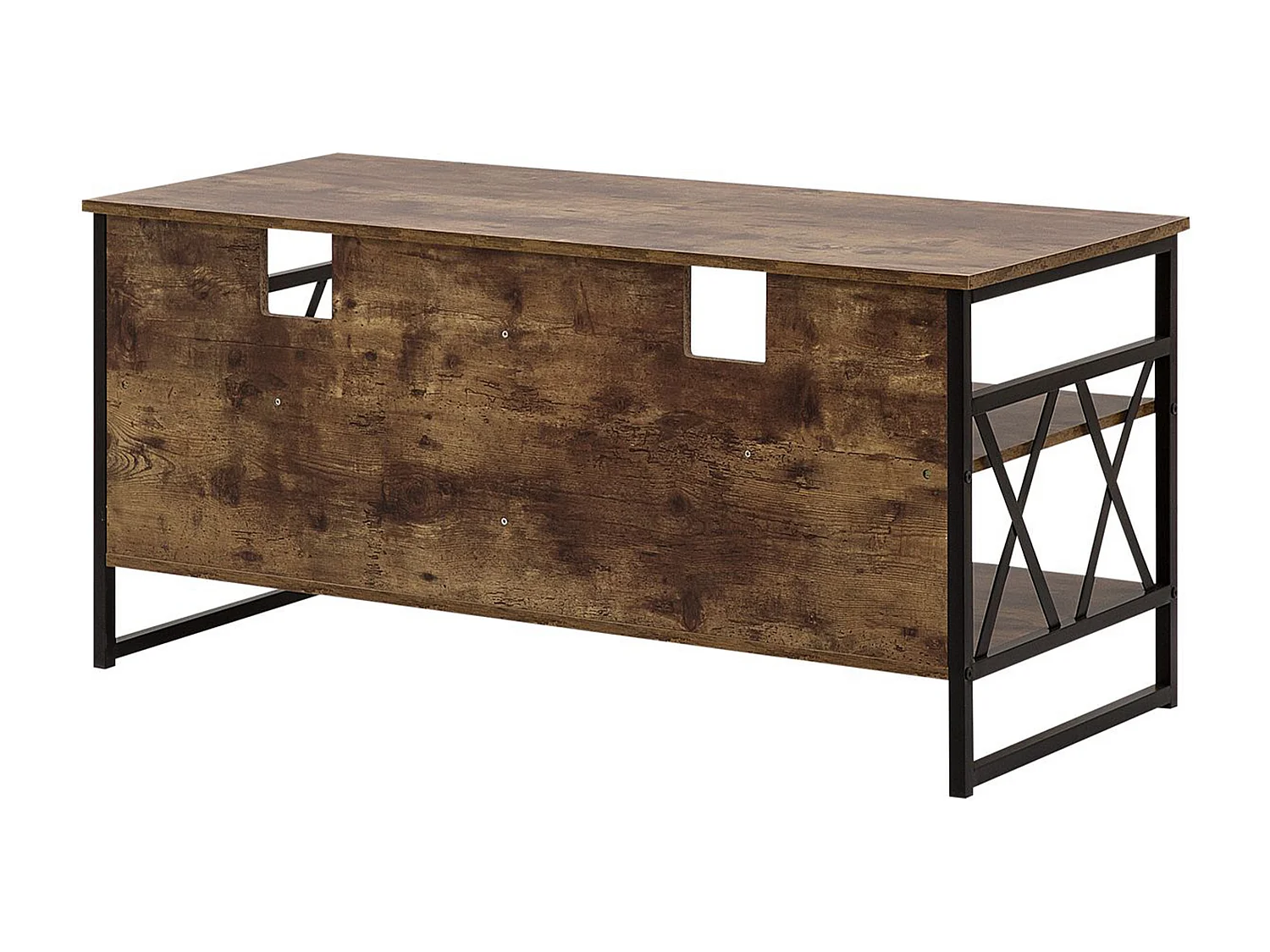 Meuble TV CARLISLE Marron foncé