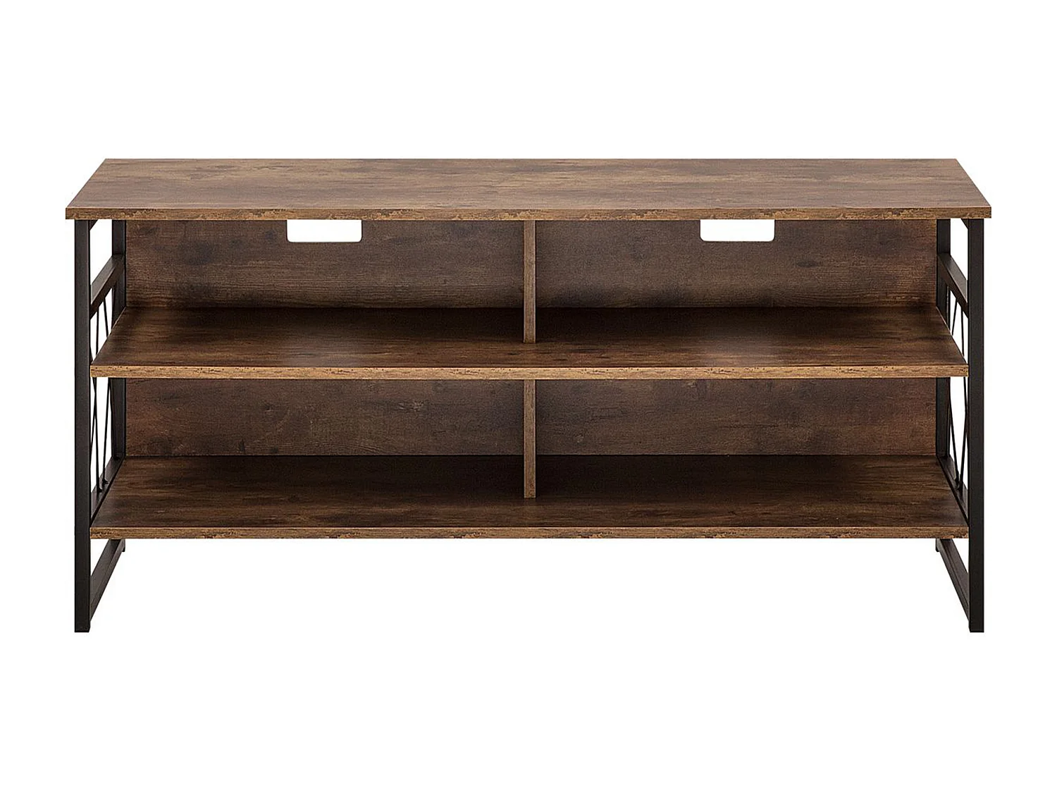 Meuble TV CARLISLE Marron foncé