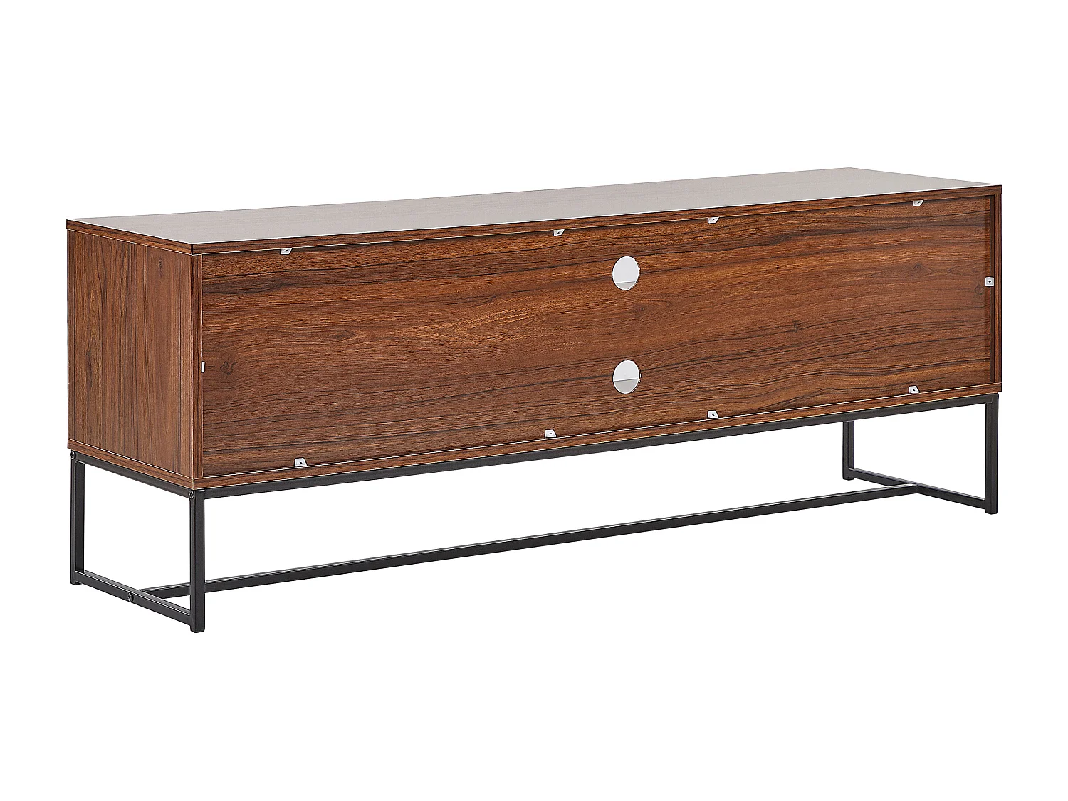 Meuble TV NUEVA Marron foncé/blanc