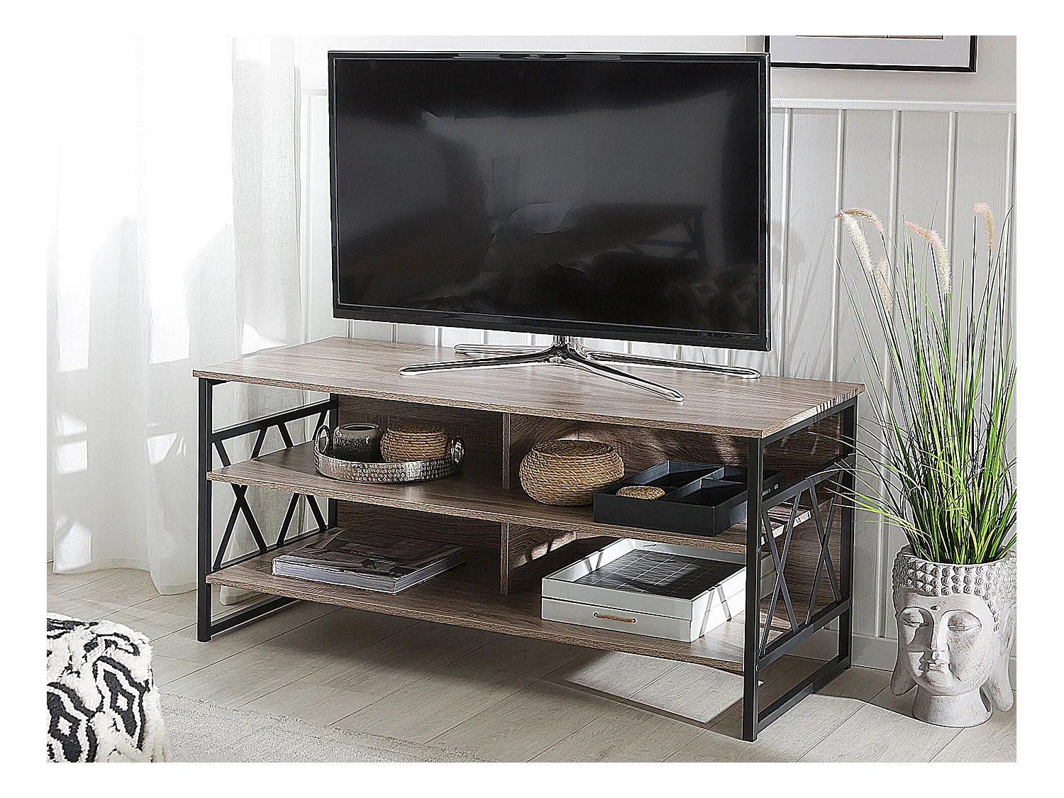 Szafka RTV CARLISLE Beżowoszary