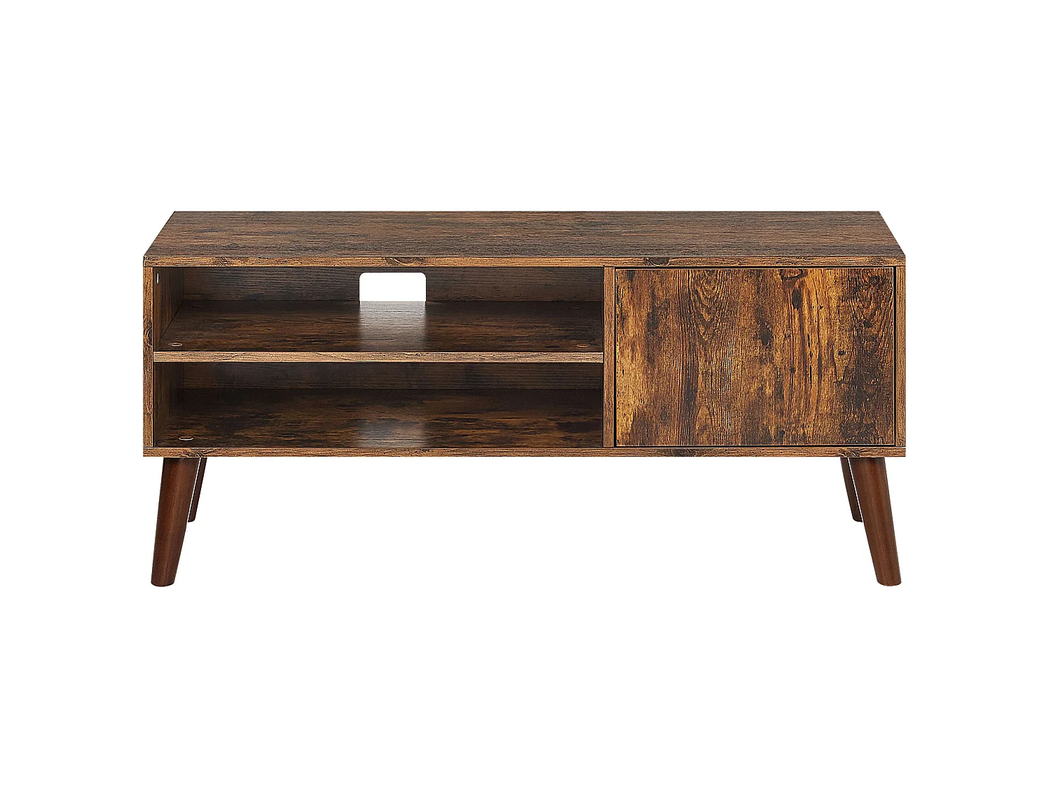 Meuble TV effet bois foncé VANLER