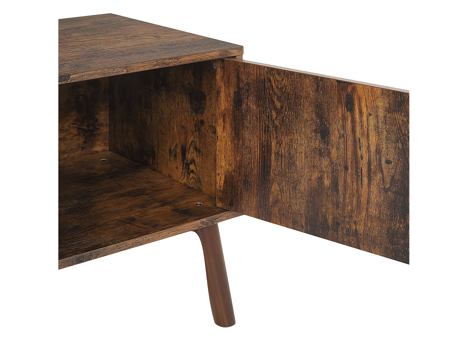 Meuble TV effet bois foncé VANLER