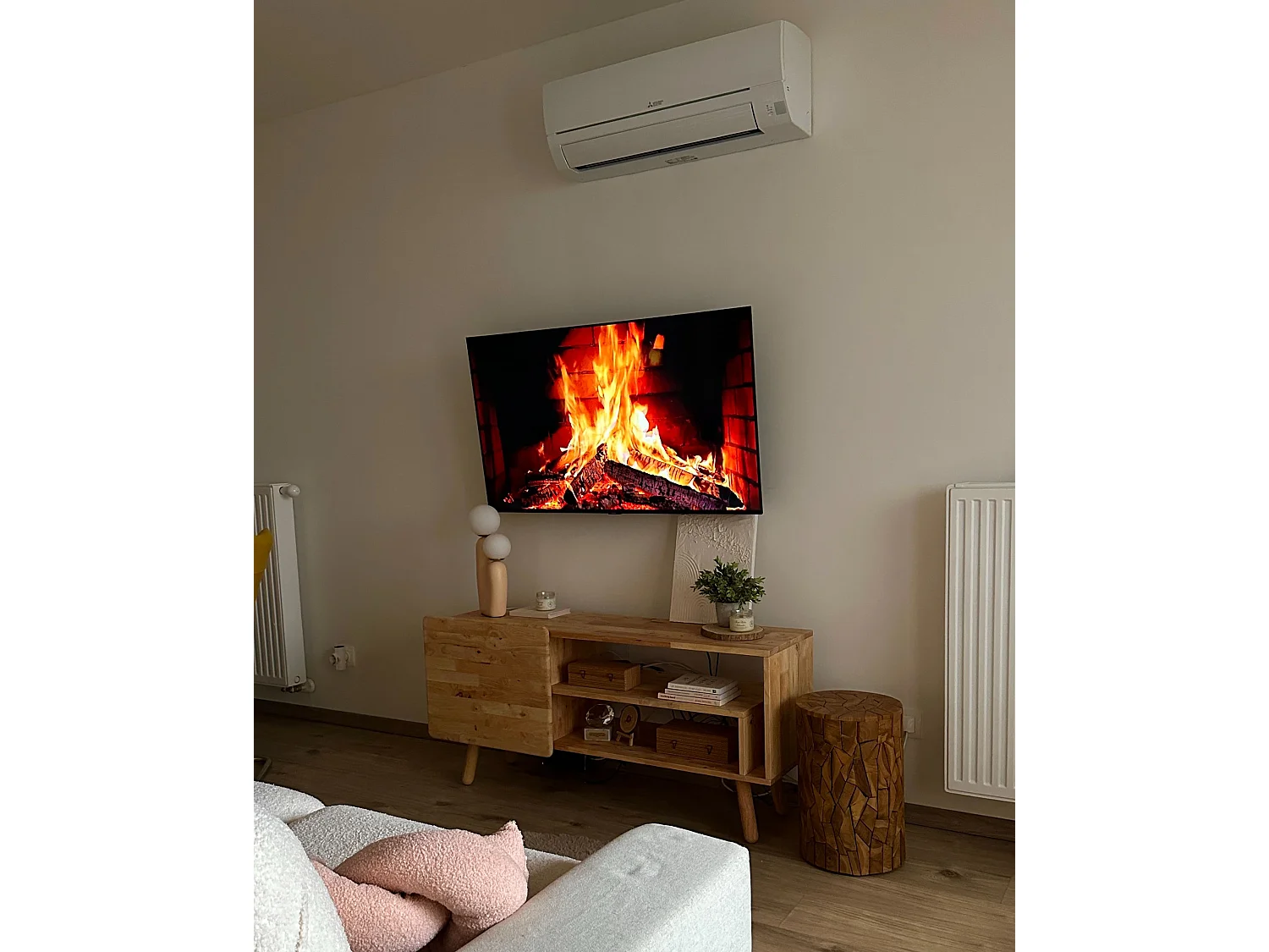 TV-meubel WESTFIELD Hout Lichtbruin