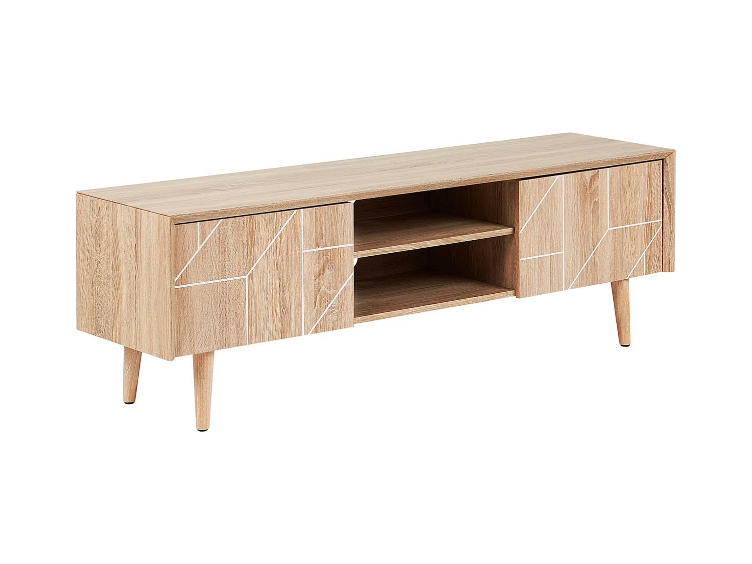 Meuble TV FRANKLIN Marron clair