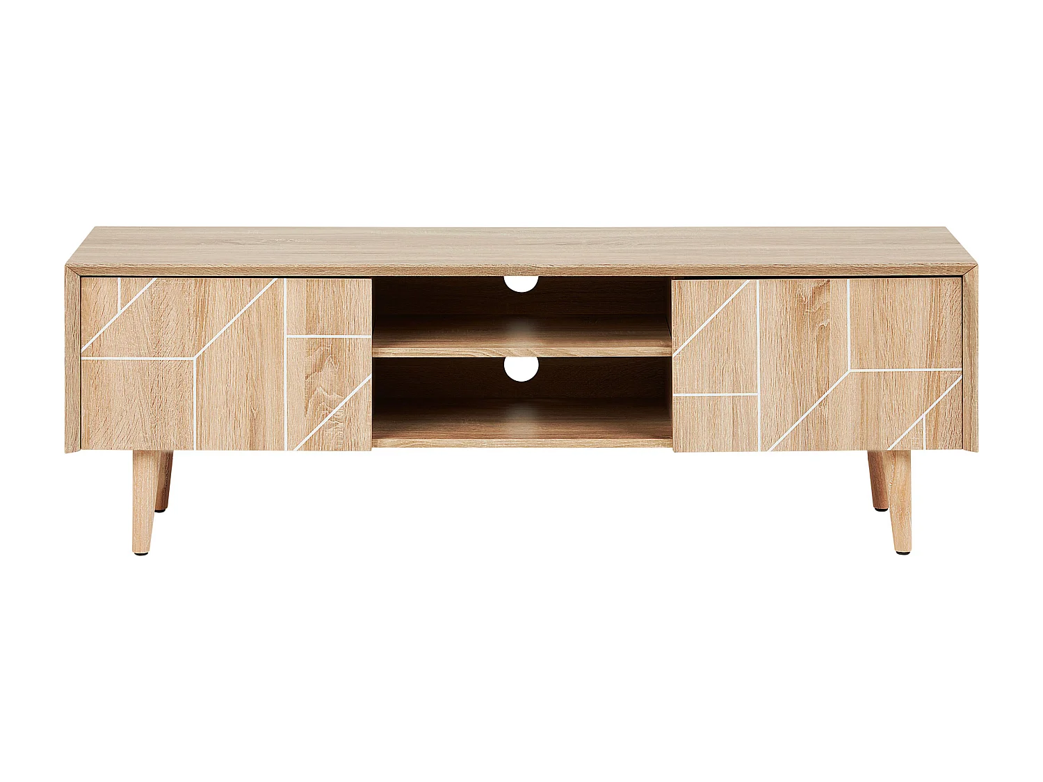 Meuble TV FRANKLIN Marron clair