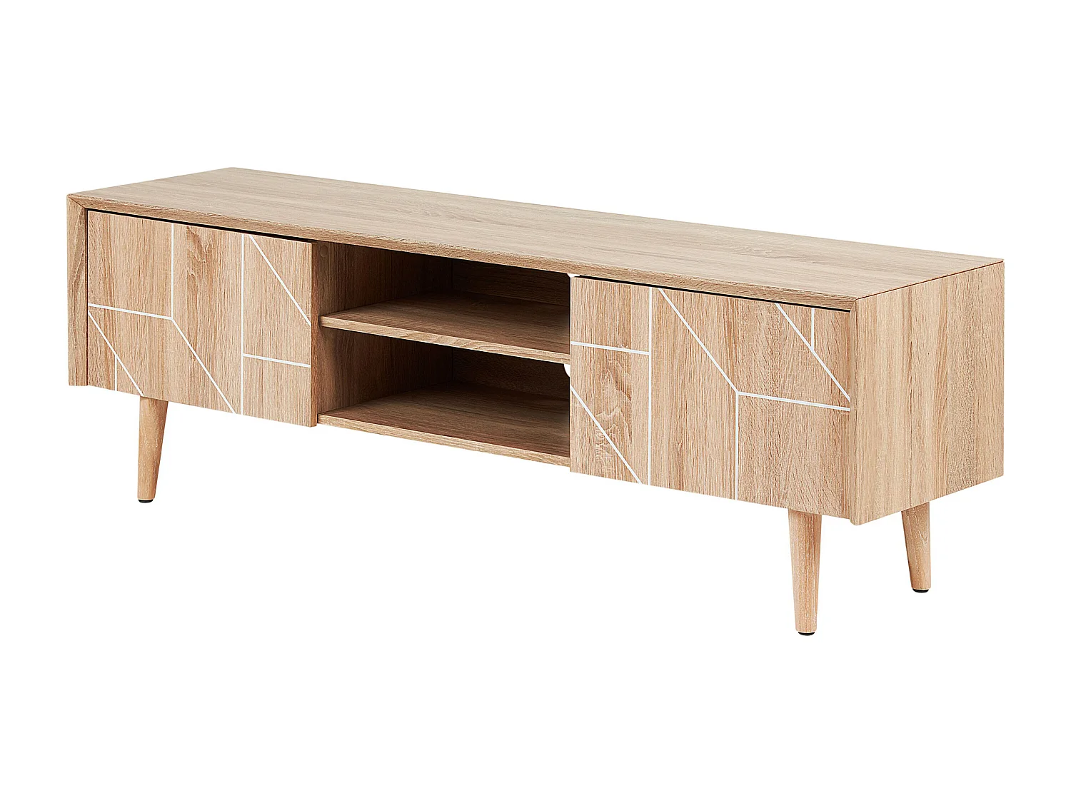 Meuble TV FRANKLIN Marron clair