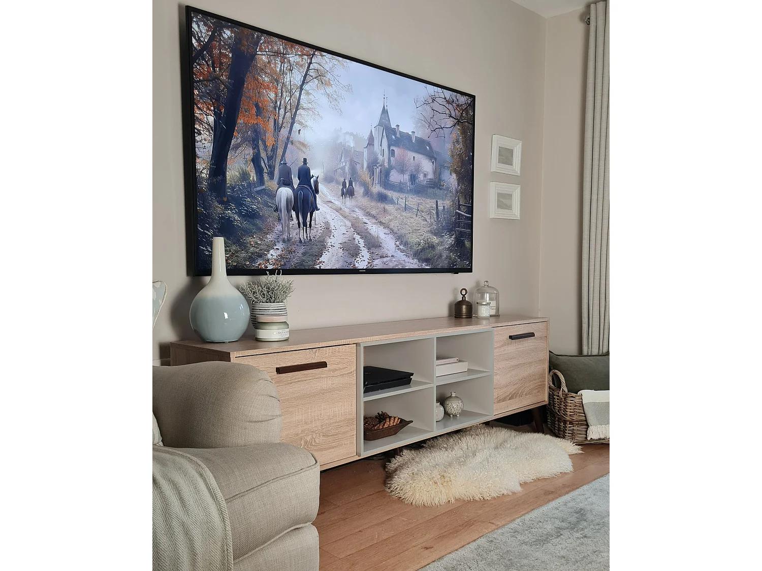 Meuble TV ALLOA Gris