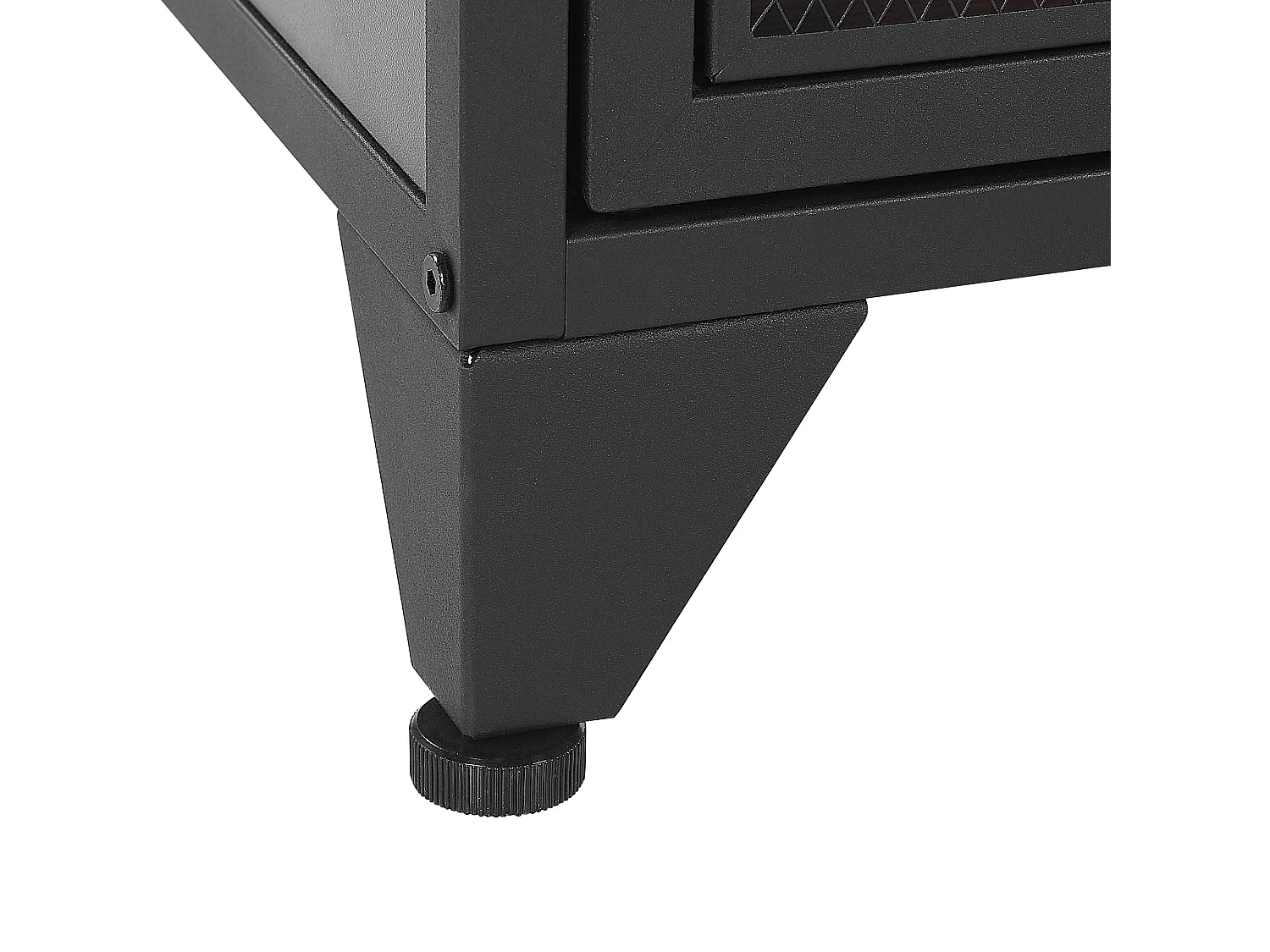 Mobile TV in legno scuro e nero VINCE