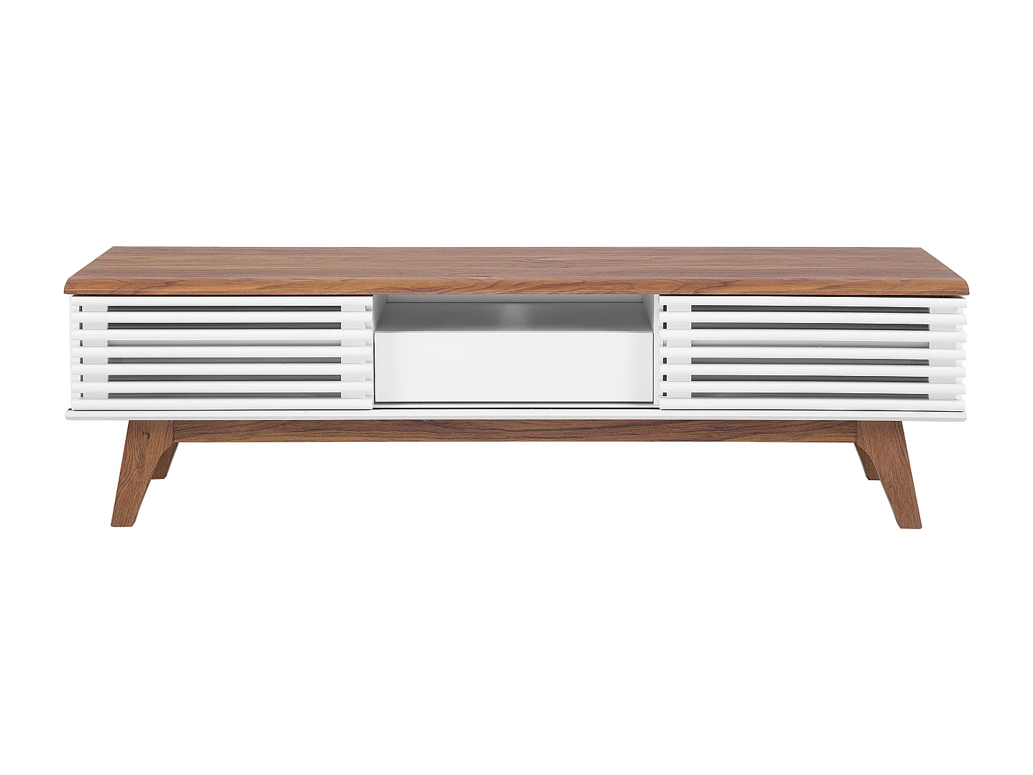 TV-meubel DETROIT Bruin/wit