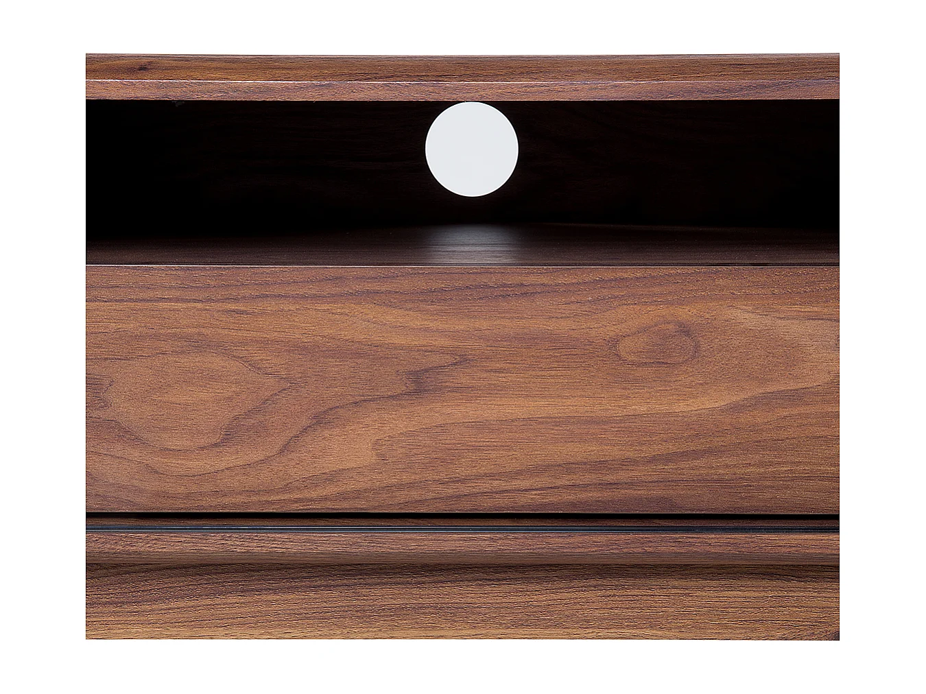 TV-meubel EERIE Bruin/wit