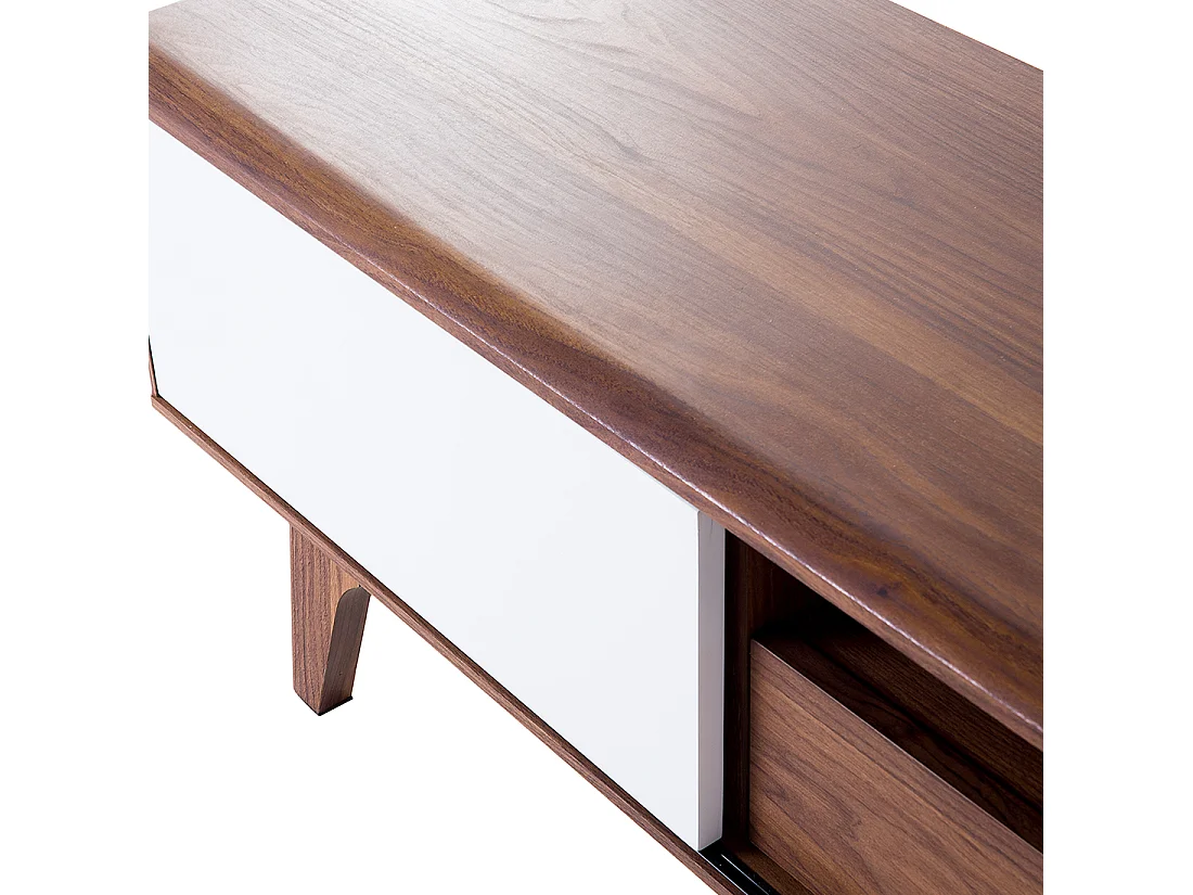 TV-meubel EERIE Bruin/wit