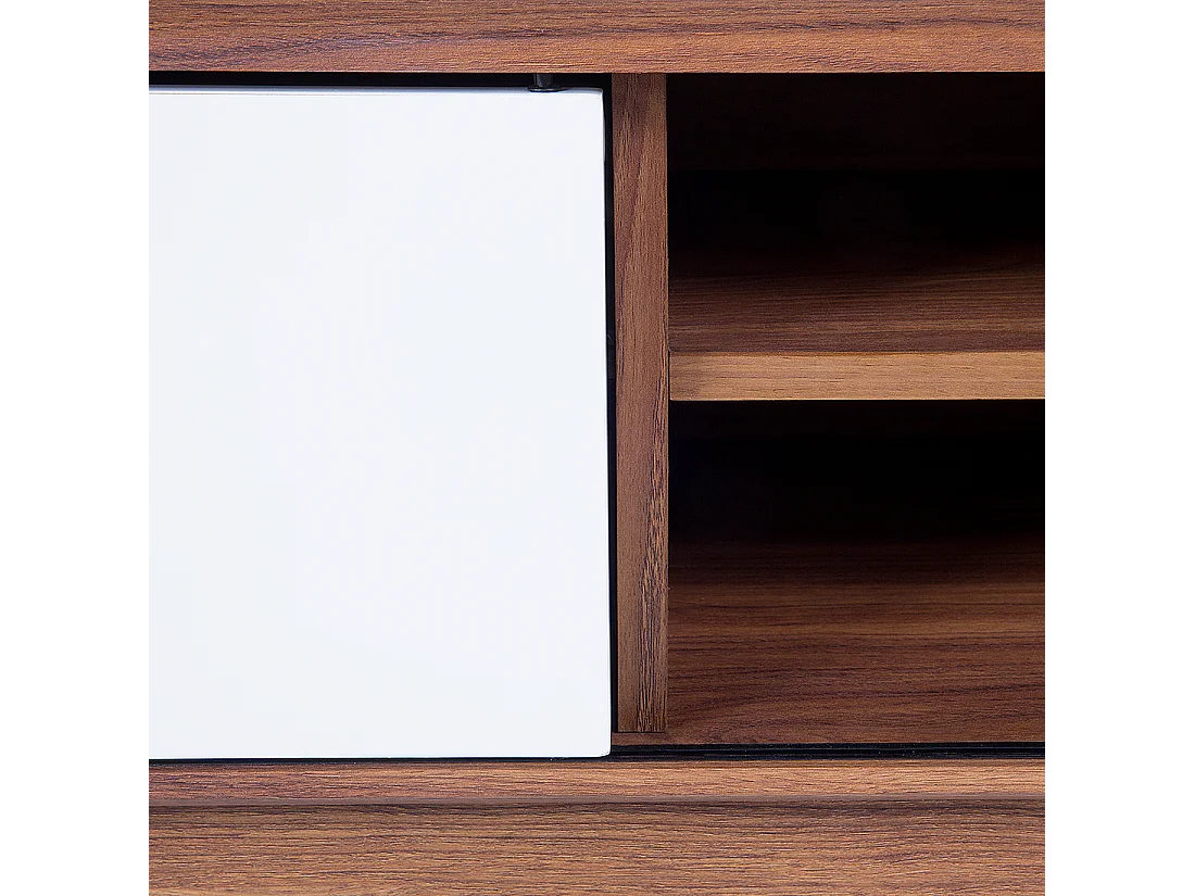 TV-meubel EERIE Bruin/wit