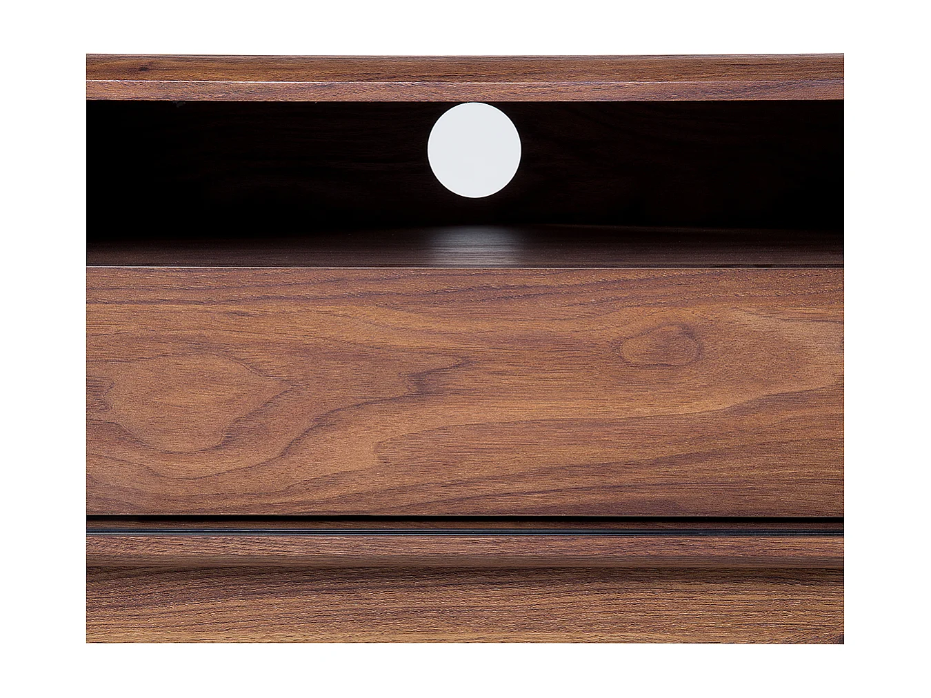 TV-meubel EERIE Bruin/wit