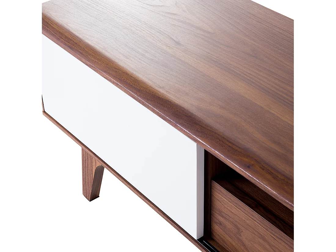 TV-meubel EERIE Bruin/wit