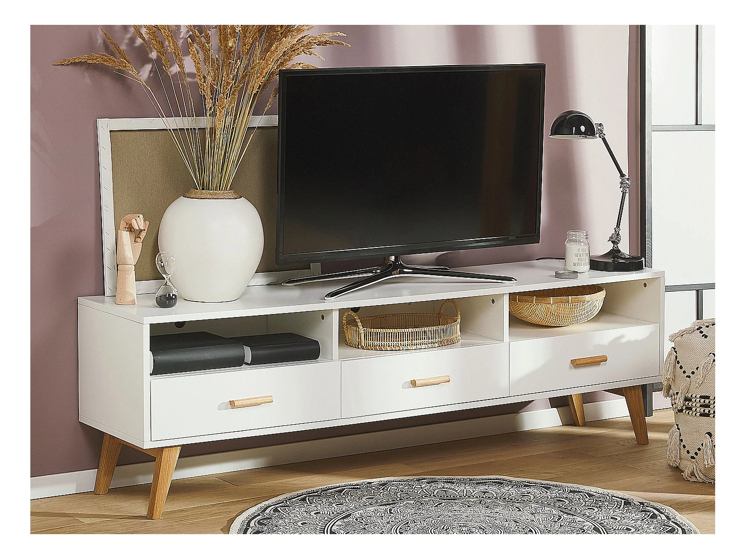Meuble TV LIBERTY Blanc
