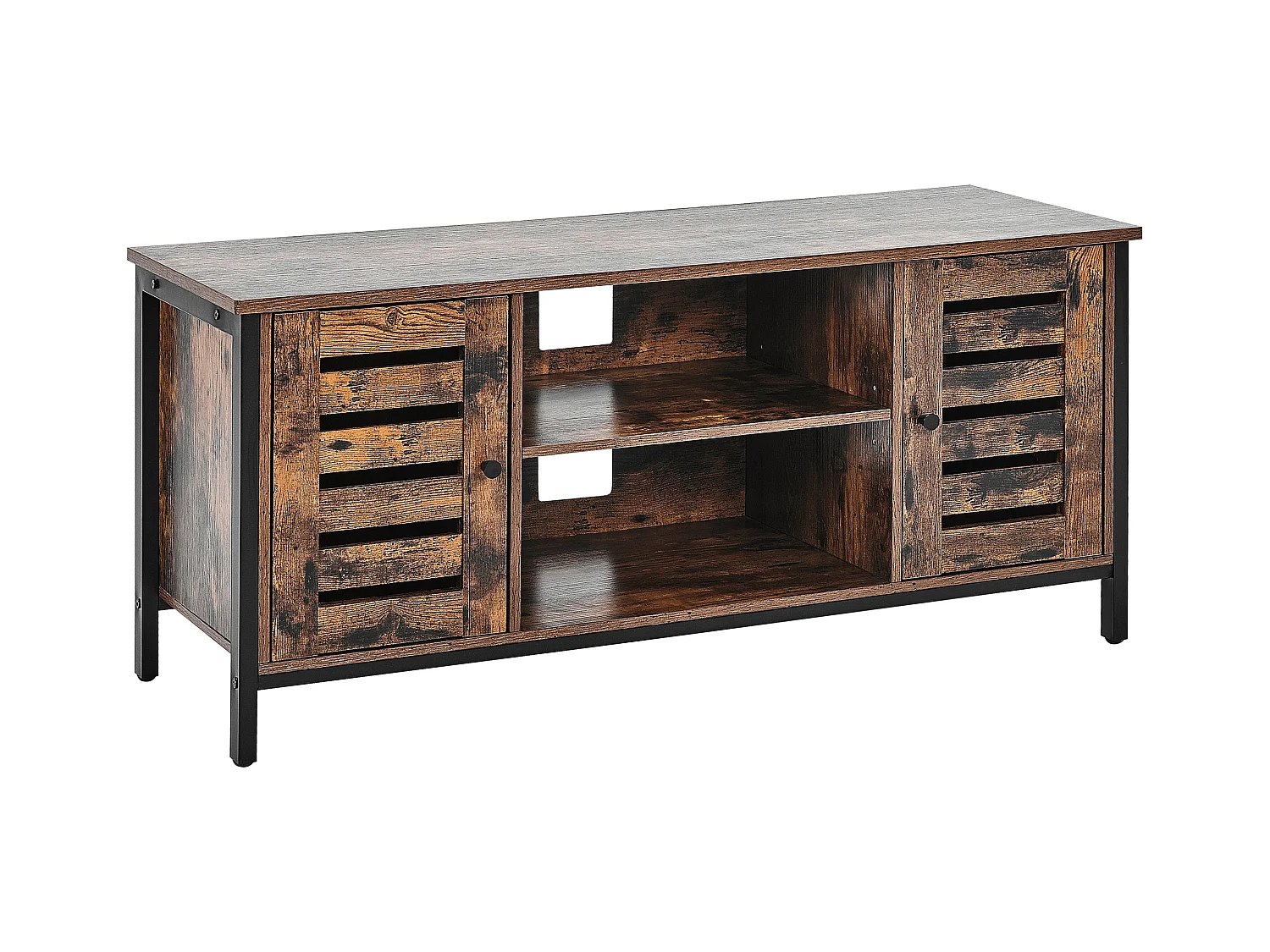 Meuble TV VILSECK Marron foncé