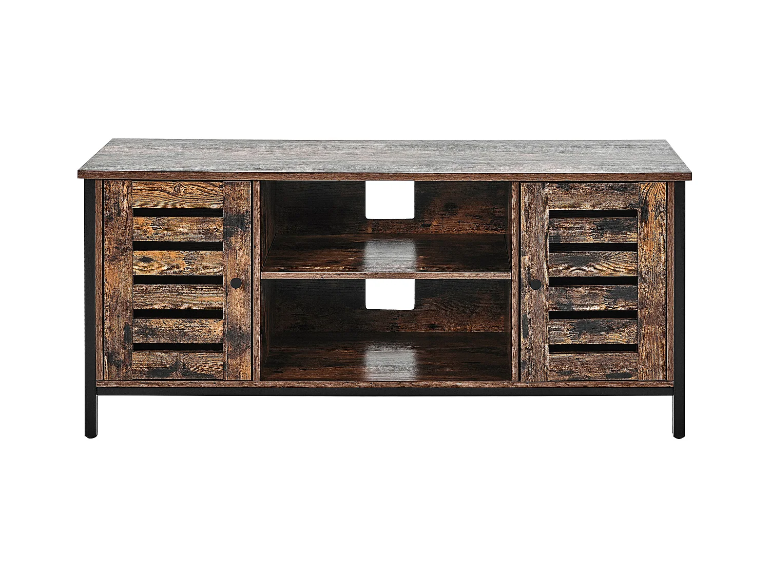 Meuble TV VILSECK Marron foncé