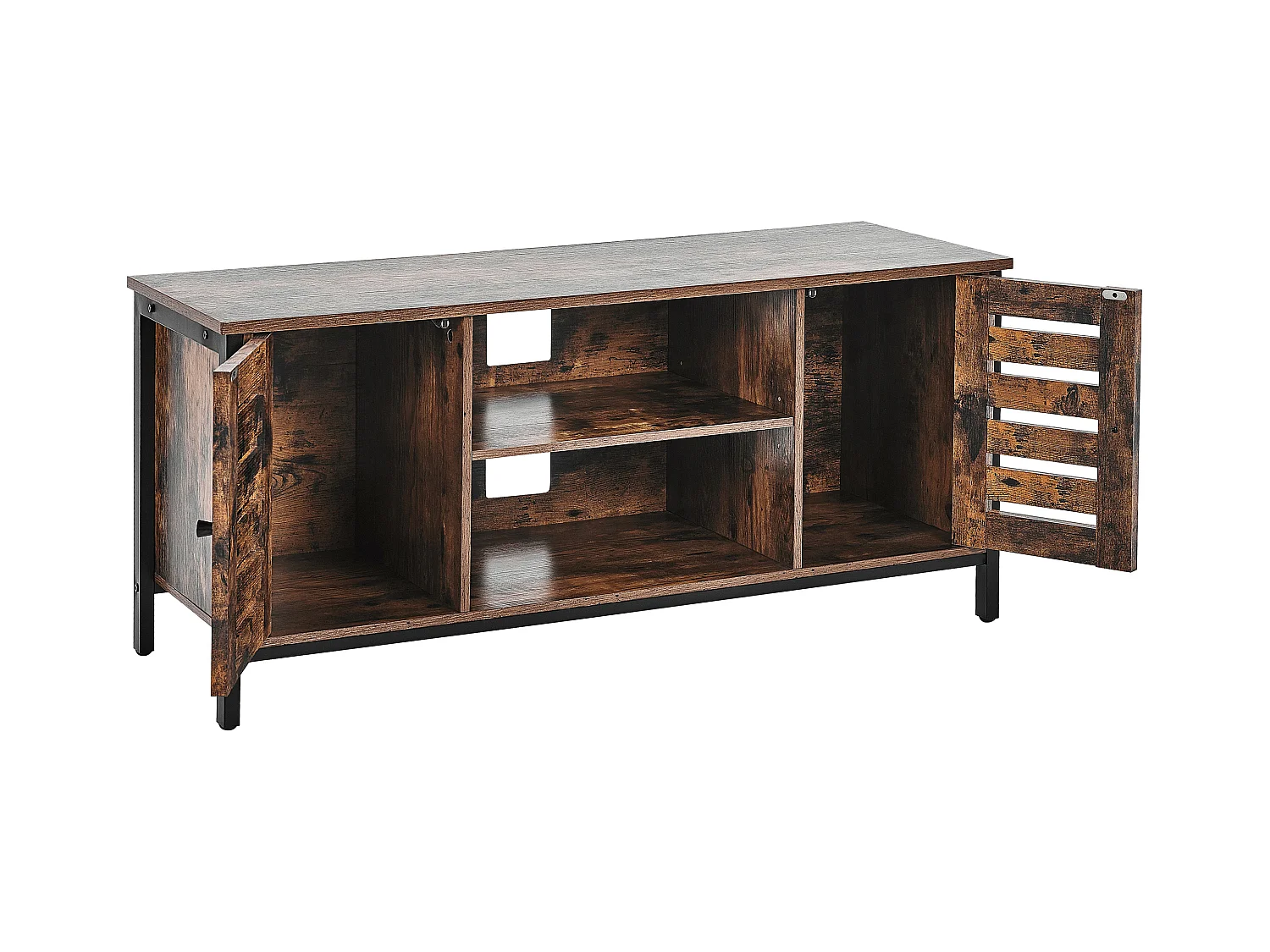 Meuble TV VILSECK Marron foncé