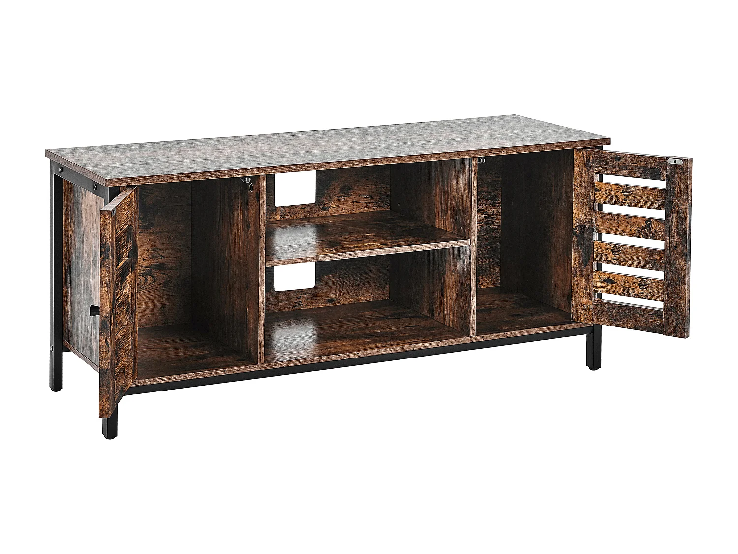 Meuble TV VILSECK Marron foncé