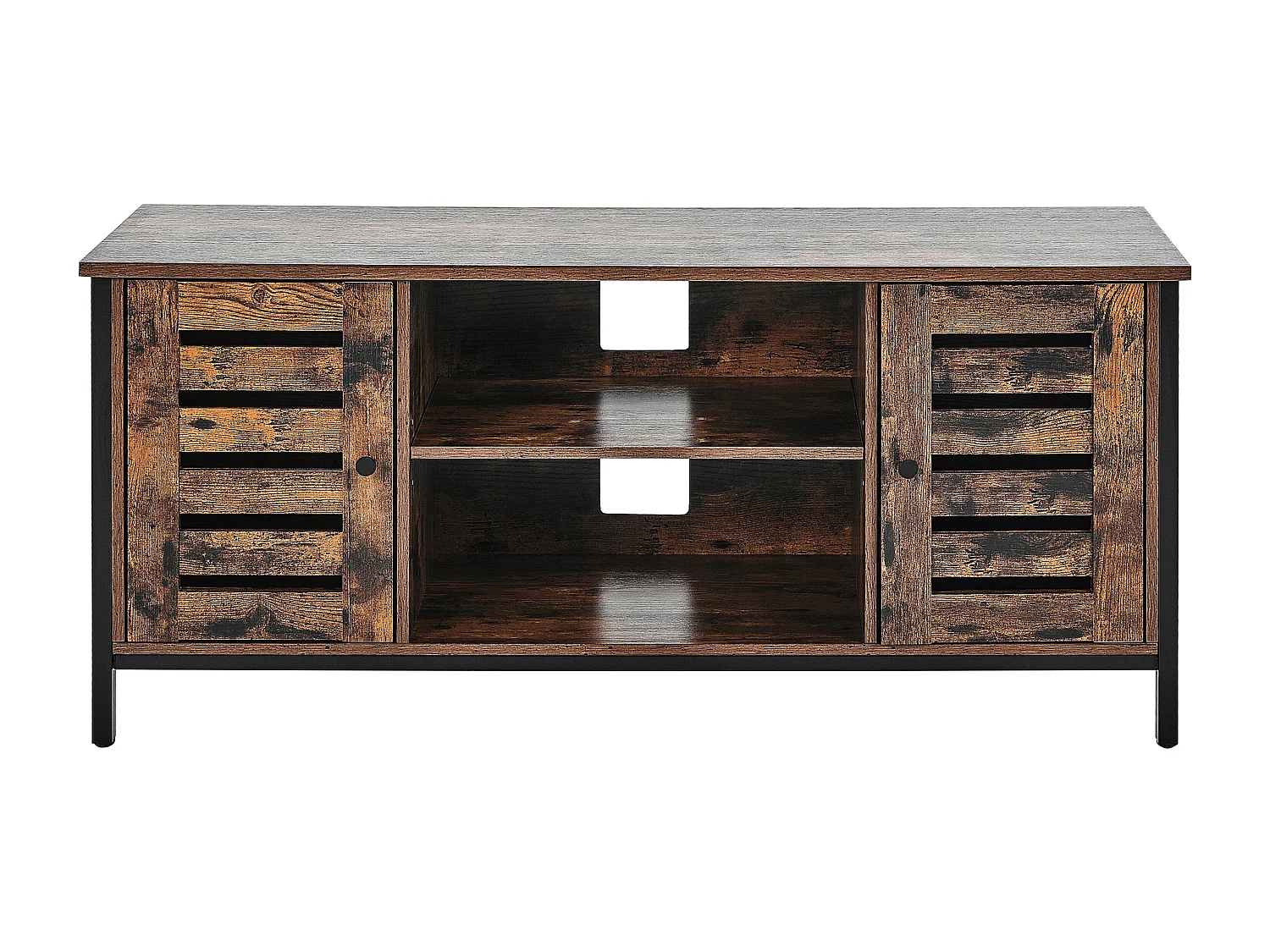 Meuble TV VILSECK Marron foncé