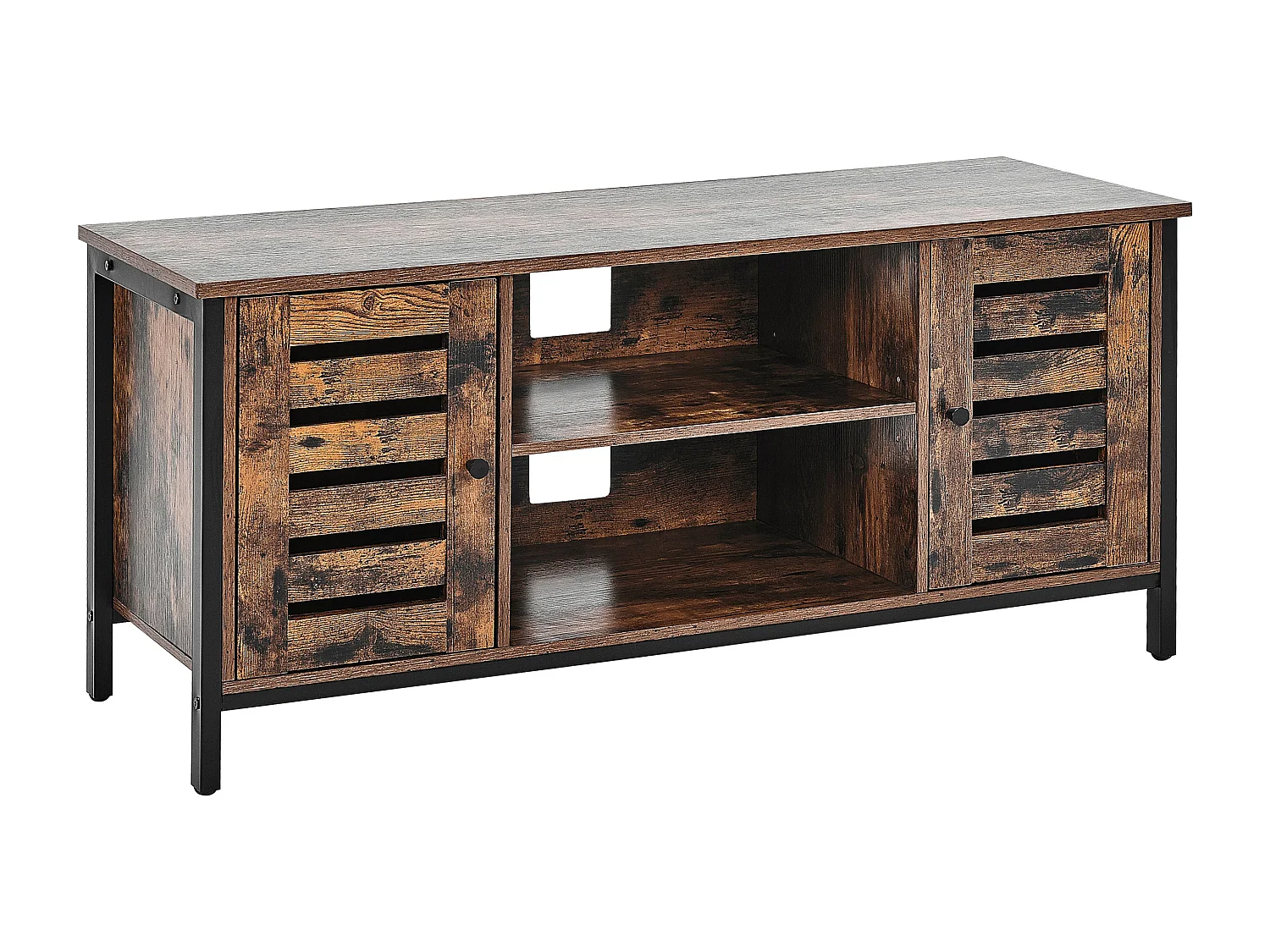 Meuble TV VILSECK Marron foncé