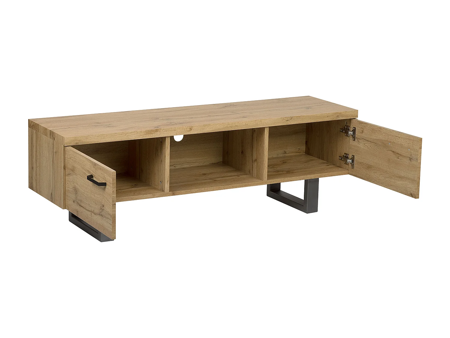 TV-meubel TIMBER Lichtbruin