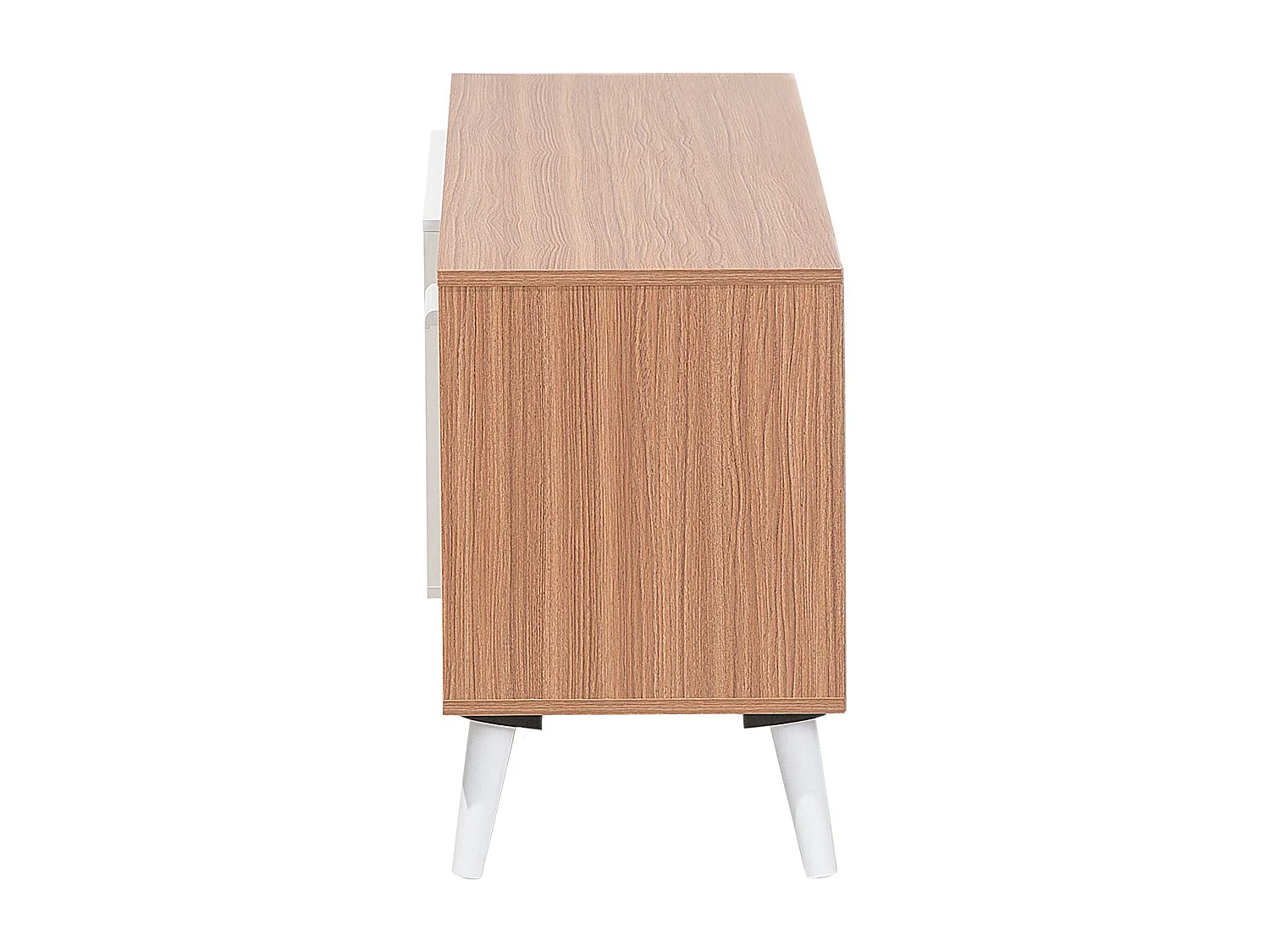 Meuble TV ALLOA Marron clair/blanc