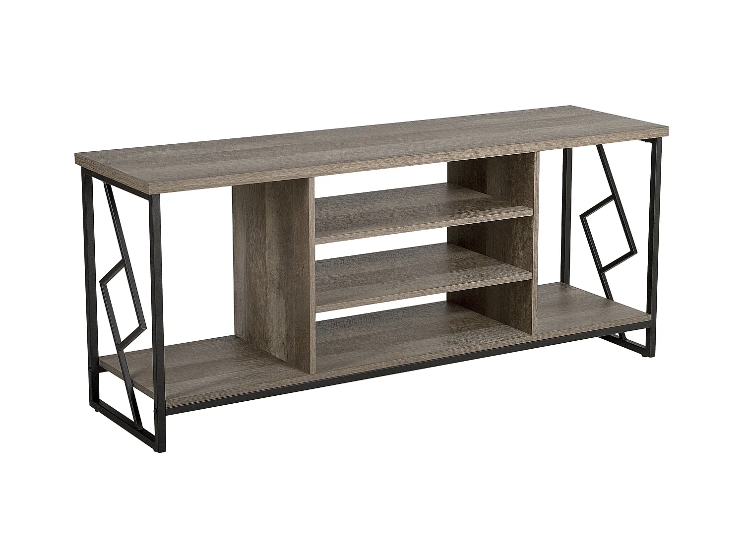 Meuble TV FORRES Marron/noir