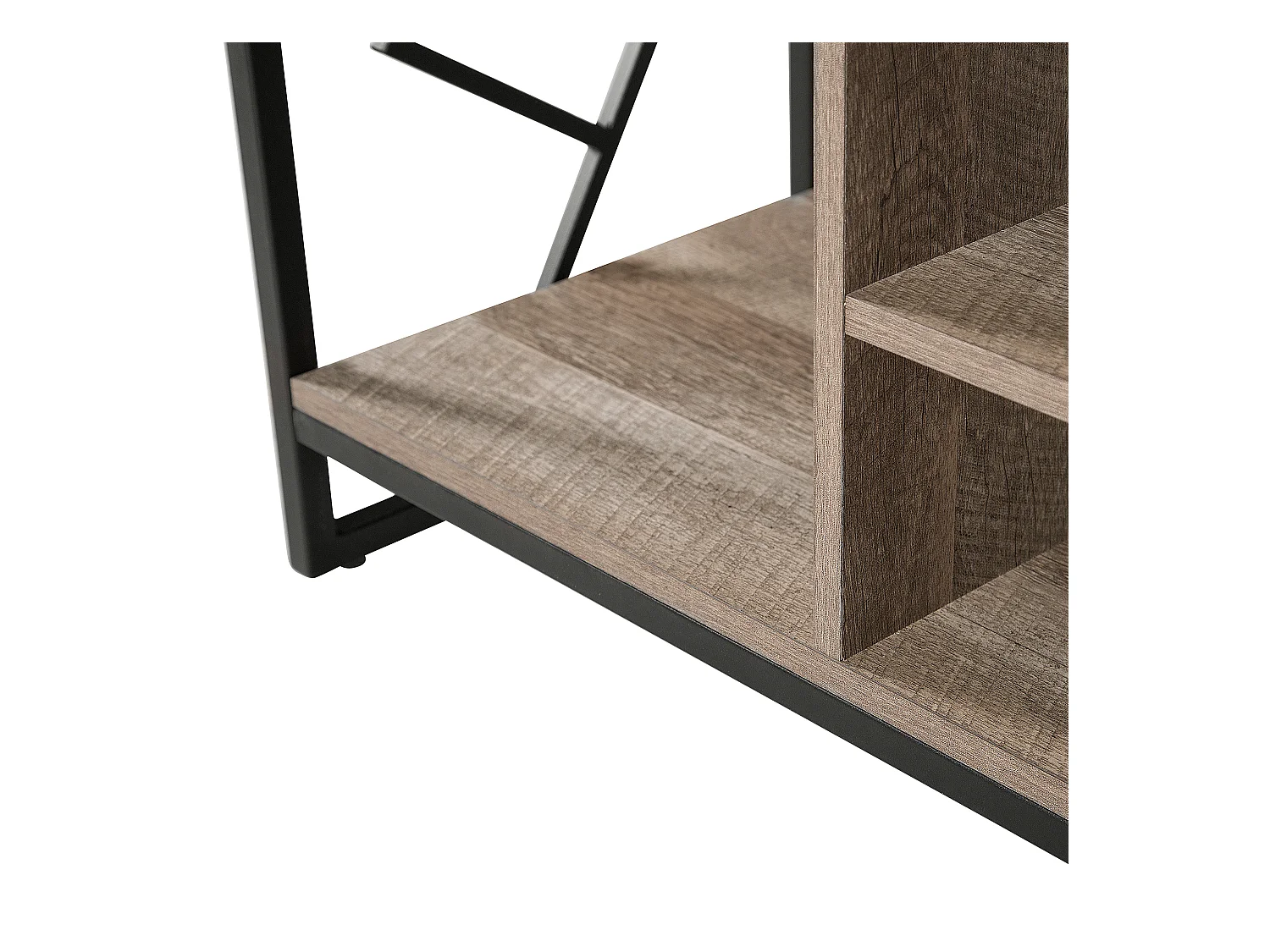 Szafka RTV FORRES Brązowy/ czarny