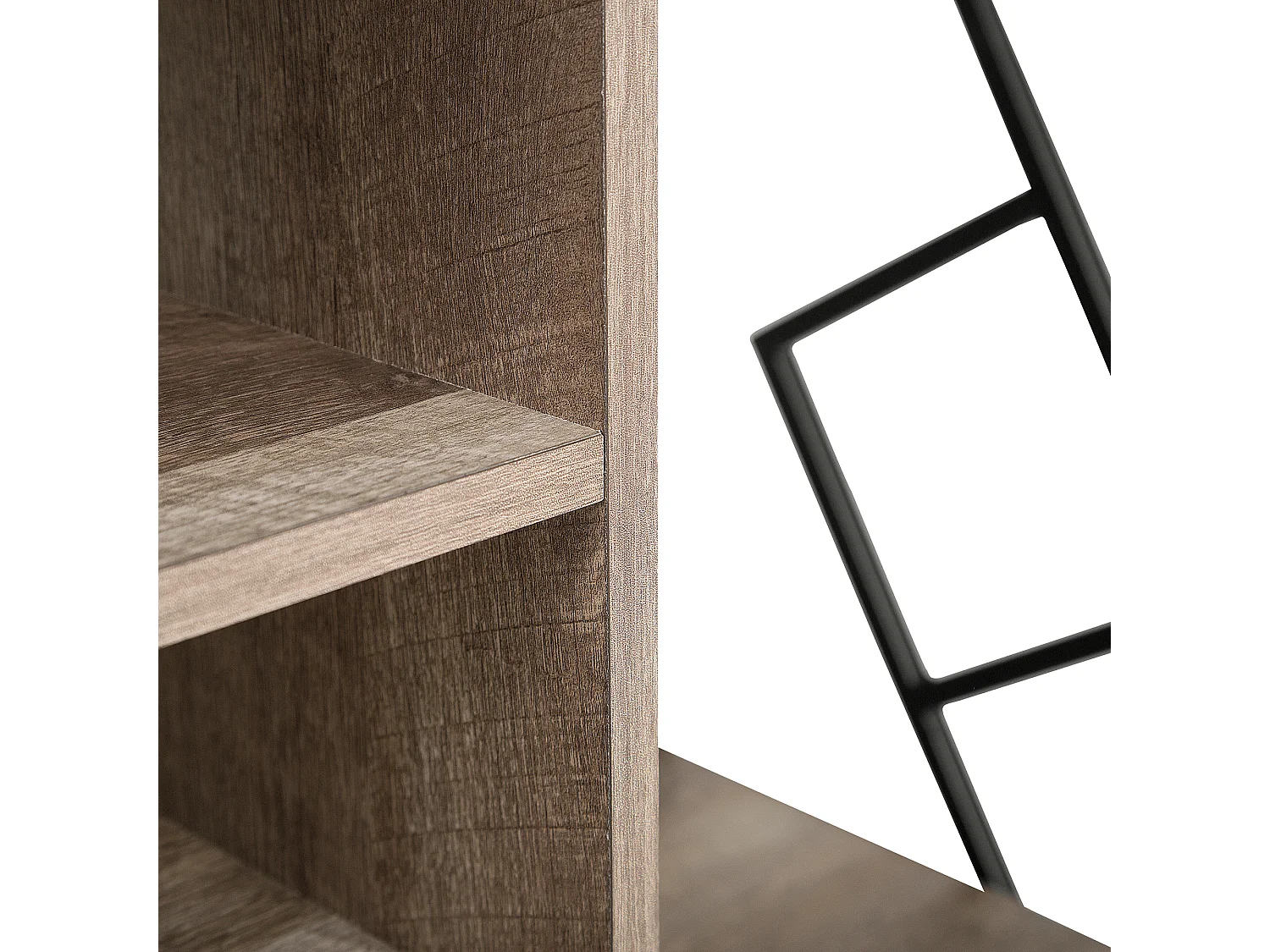 Szafka RTV FORRES Brązowy/ czarny