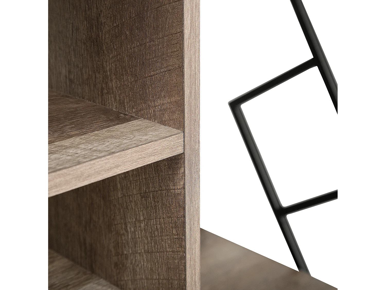 TV-meubel FORRES Bruin/zwart