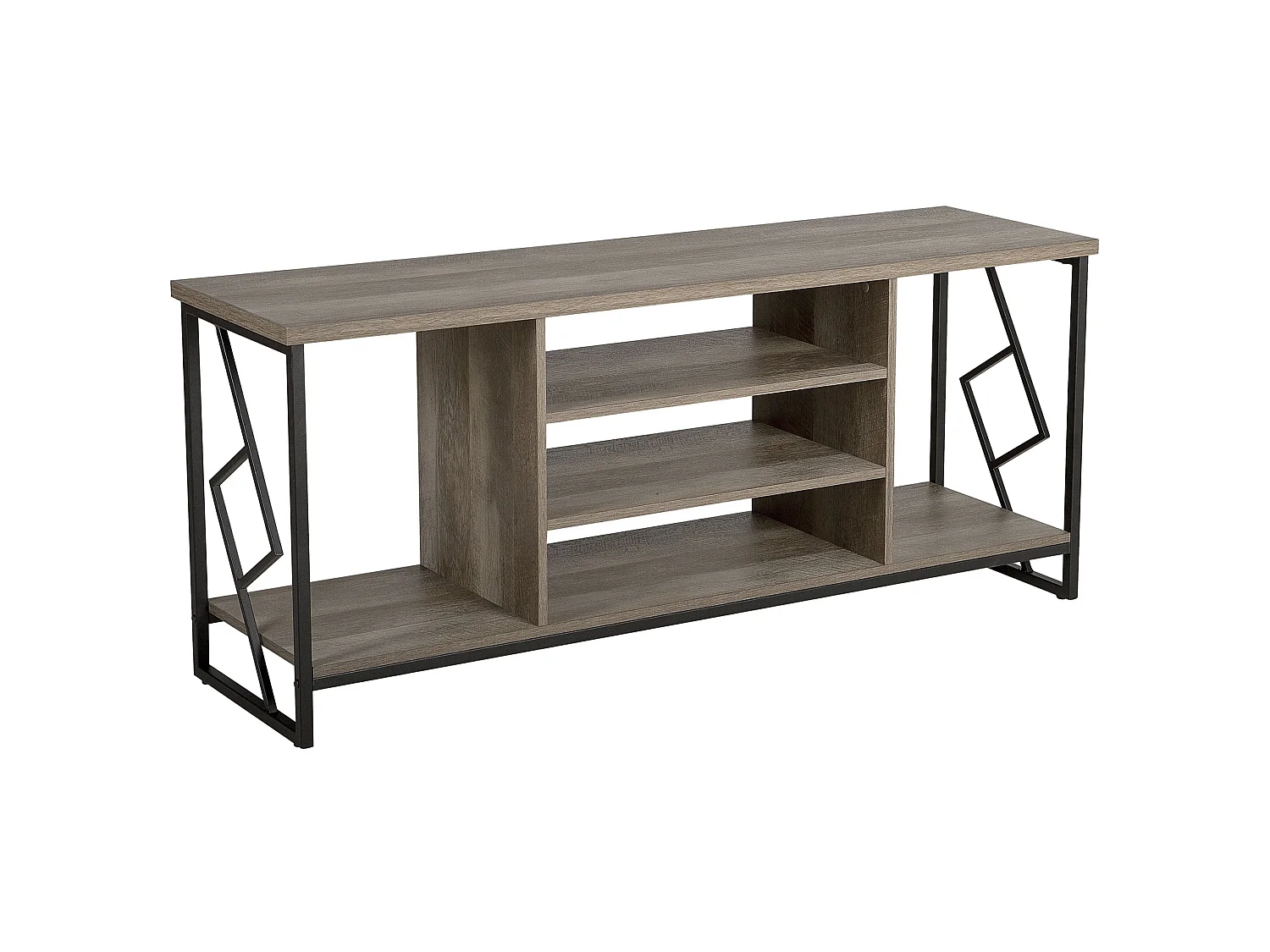 Meuble TV FORRES Marron/noir