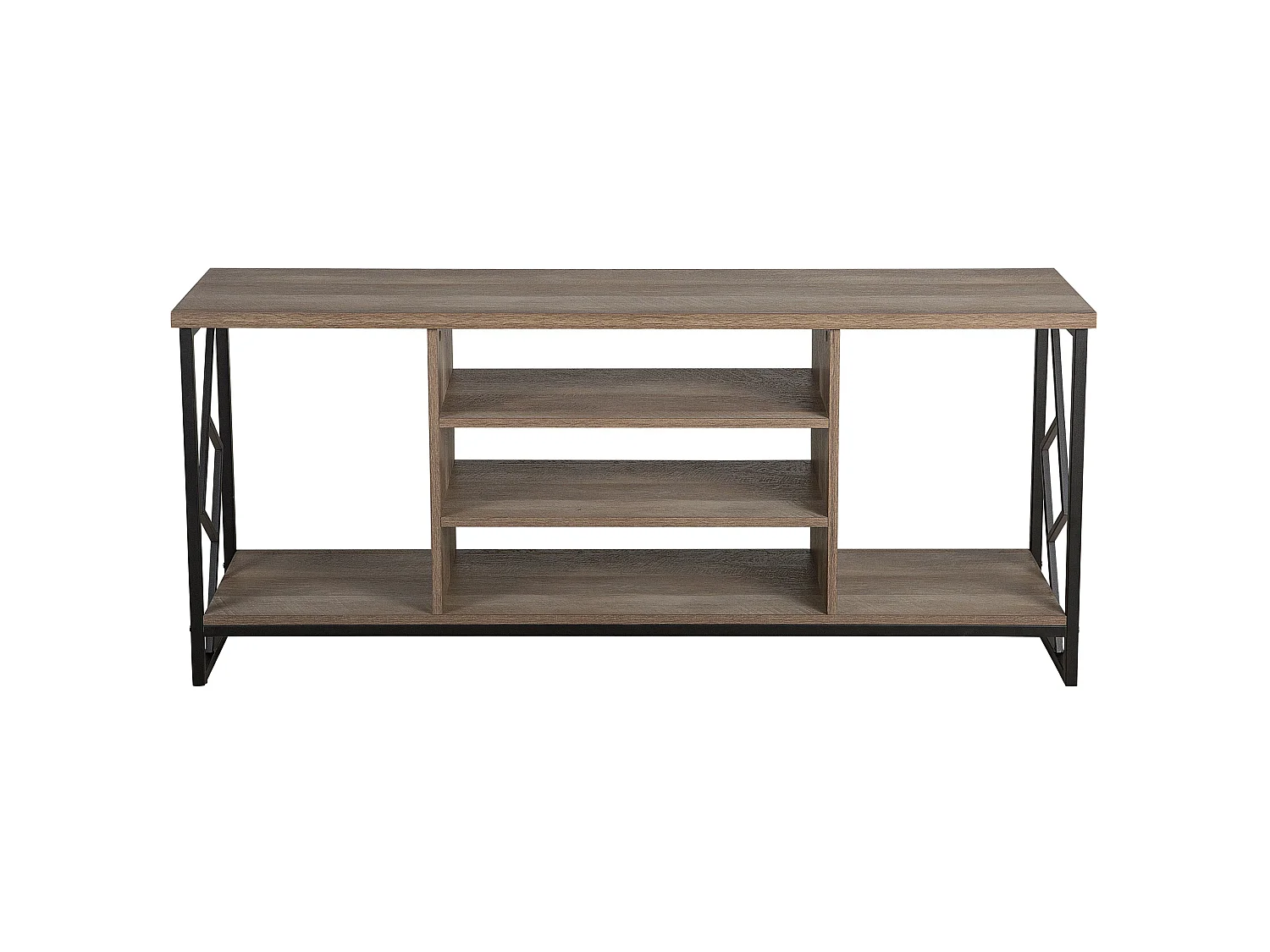 Meuble TV FORRES Marron/noir