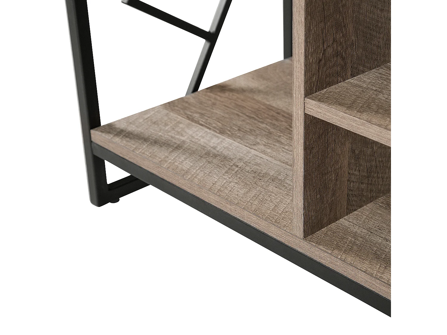 Meuble TV FORRES Marron/noir