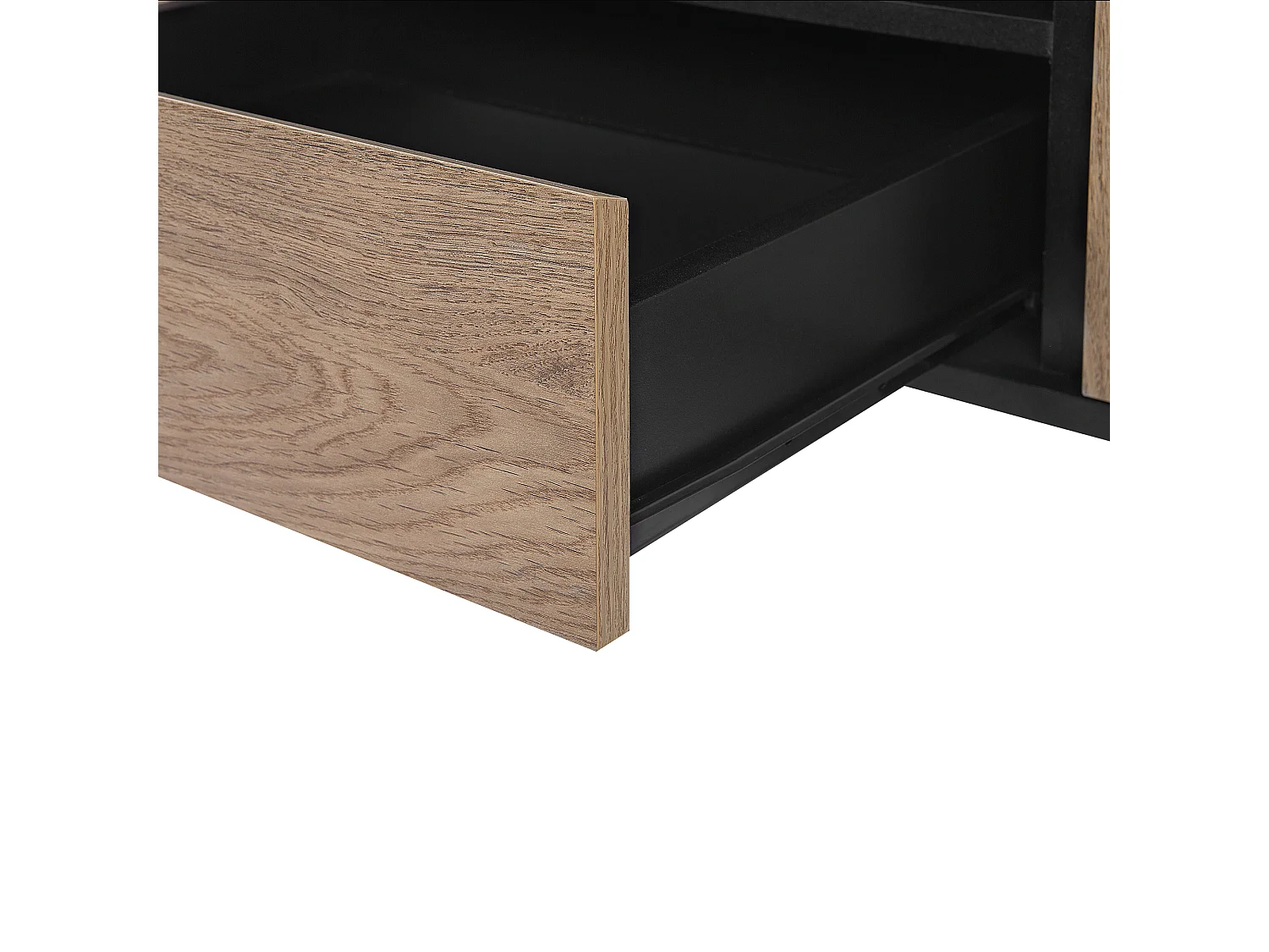 Meuble TV BLACKPOOL Marron/noir